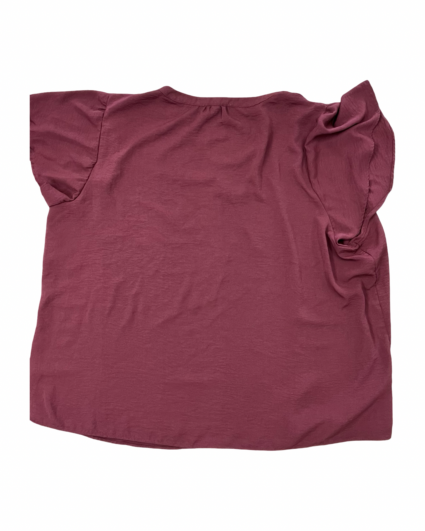 Top Ss By Maurices In Maroon, Size:3X