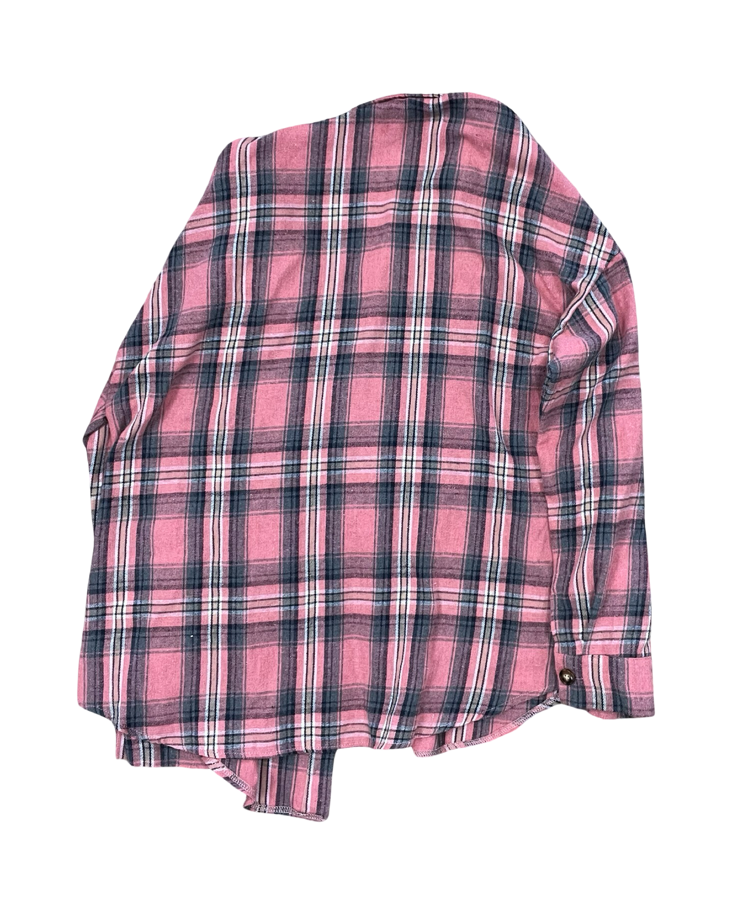 Top Ls By Clothes Mentor In Plaid Pattern, Size:L