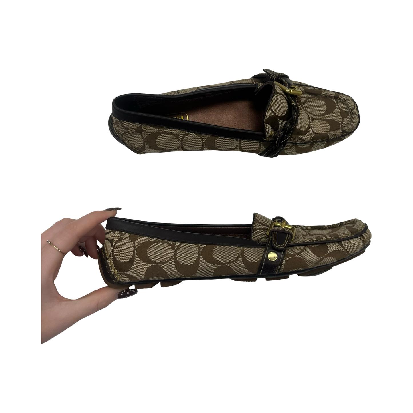 Shoes Designer By Coach In Brown, Size:6.5