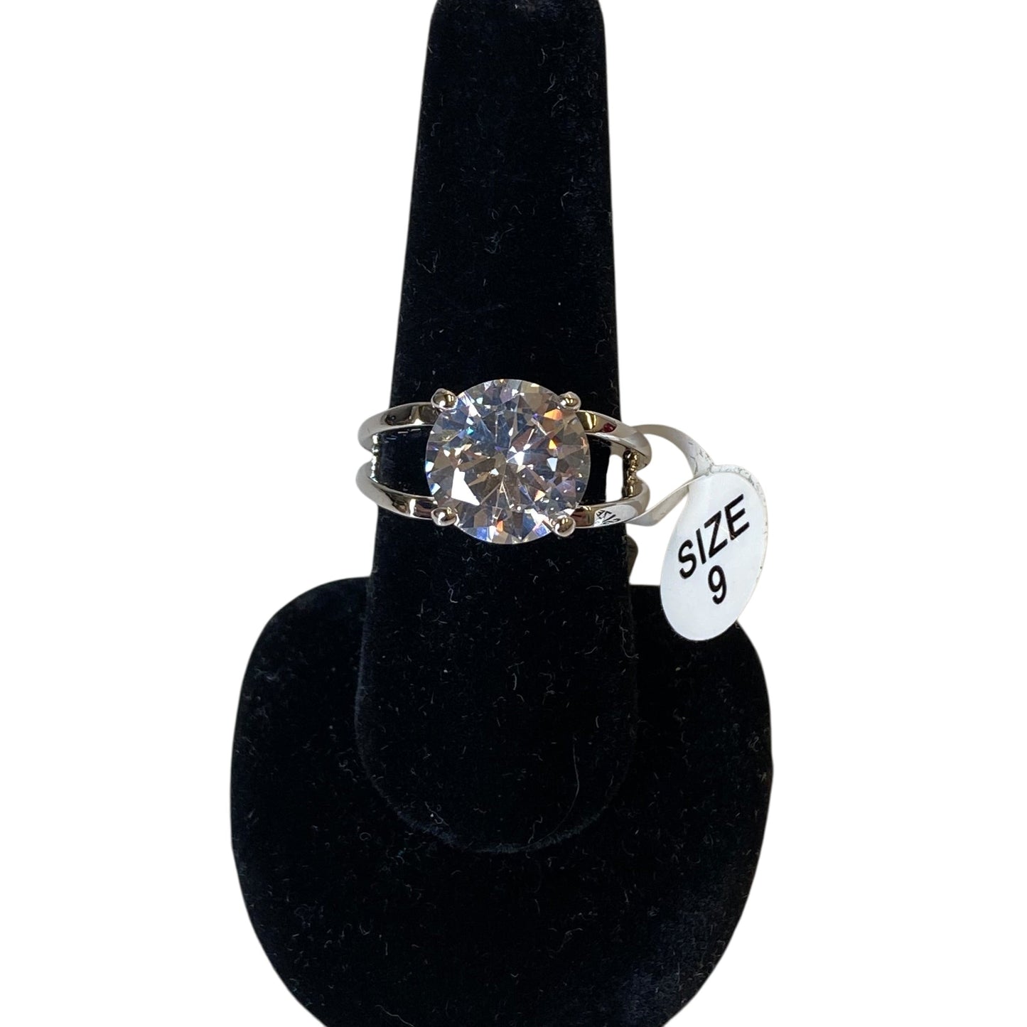 Ring Statement In Silver, Size:9
