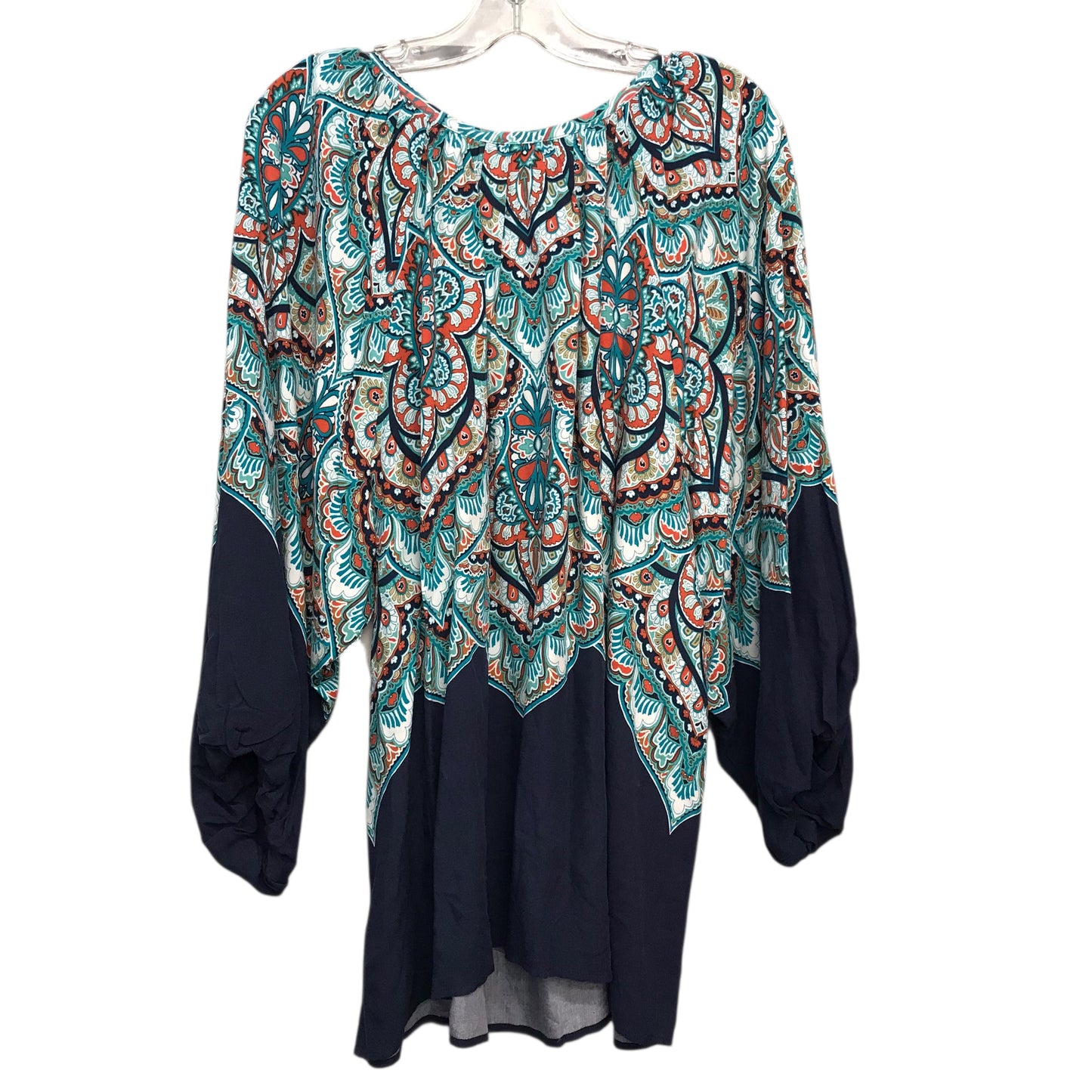 Top Ls By Ruby Rd In Blue & Green, Size:1X