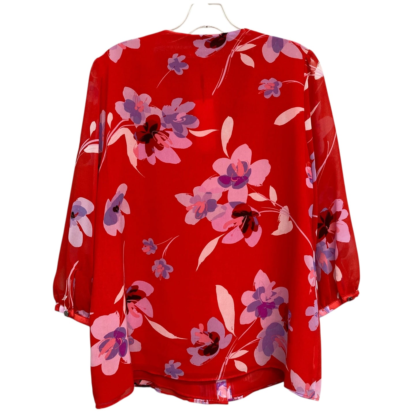 Top Ls By Calvin Klein In Red, Size:M