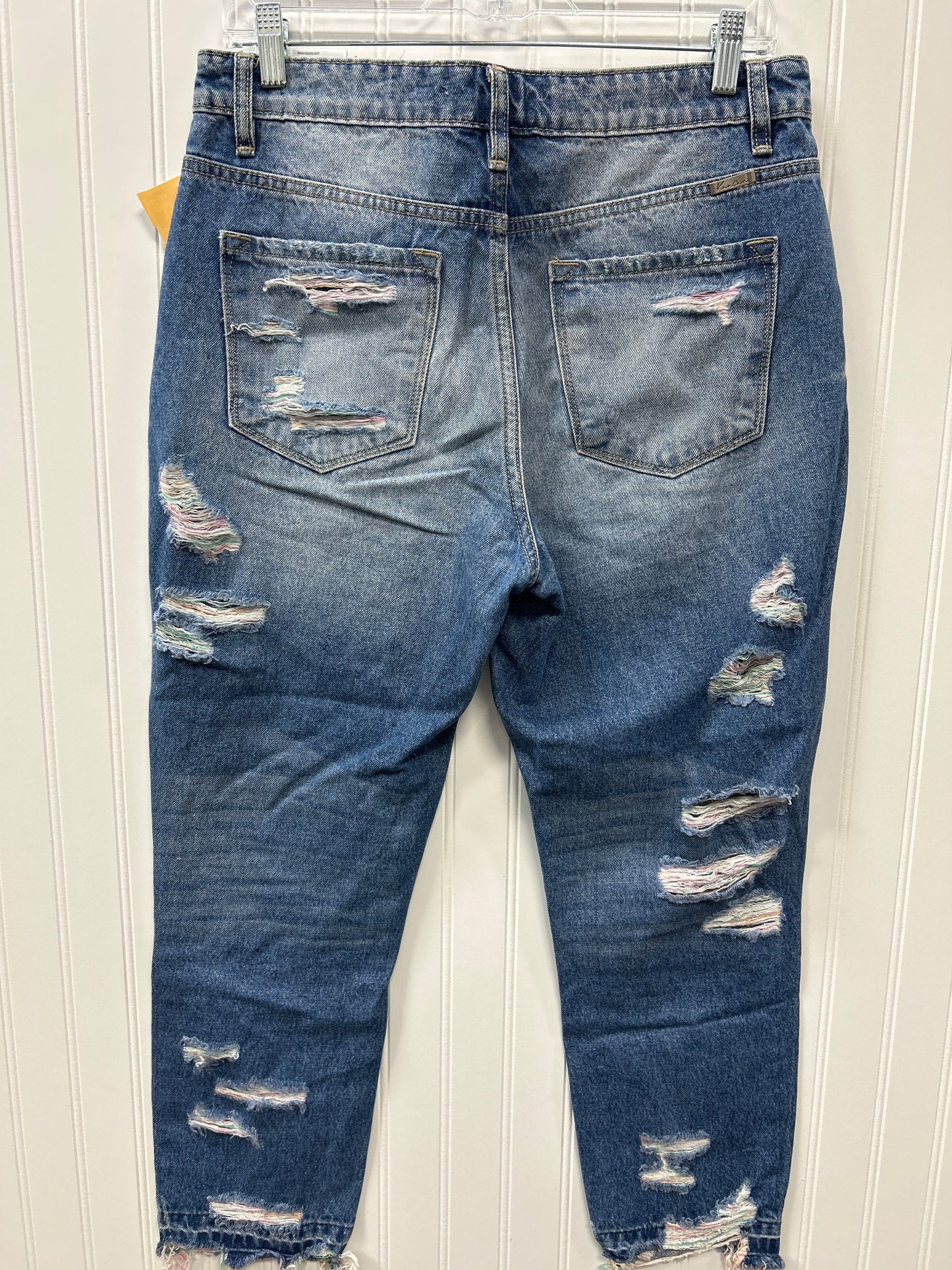 Jeans Straight By Kancan In Blue Denim, Size:6