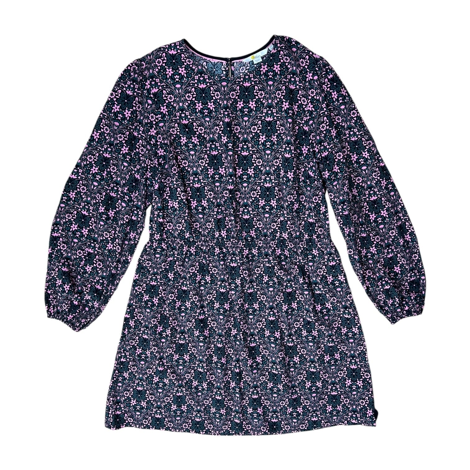 boden green and pink dress Boden Metallic Harlequin Knit Midi Dress Pink Green Belted US 20-22R