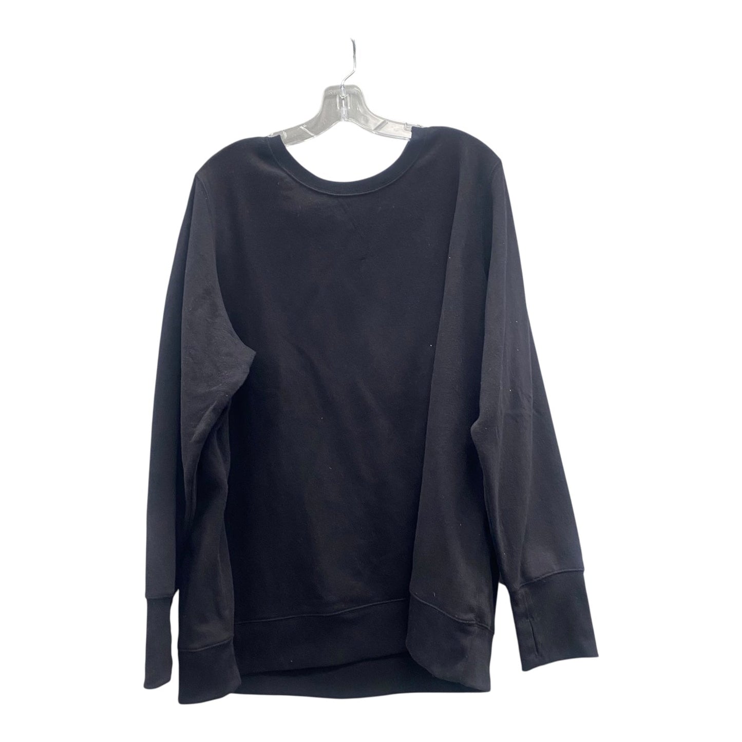 Athletic Sweatshirt Crewneck By Tek Gear In Black, Size:3X