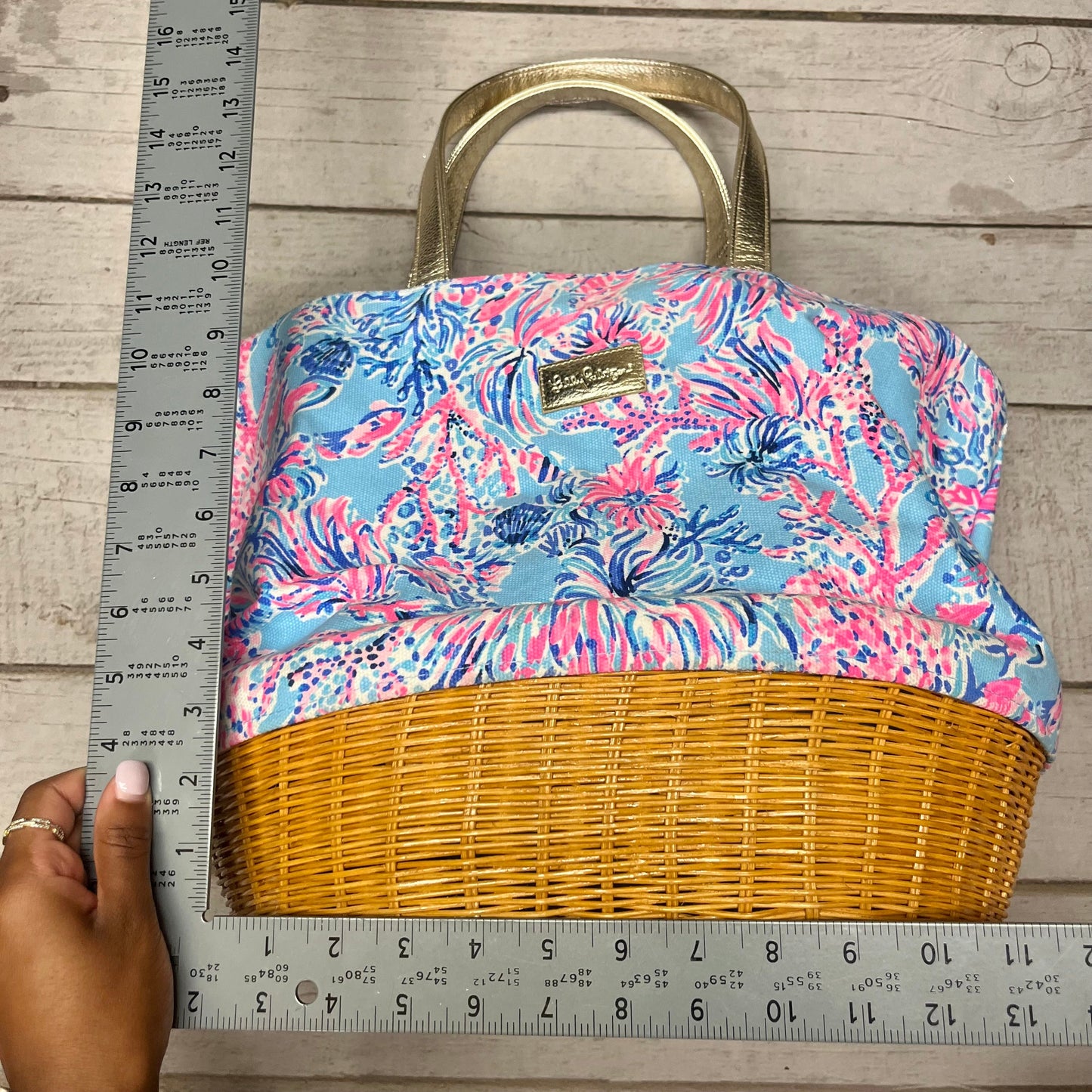 Handbag Designer By Lilly Pulitzer, Size: Large