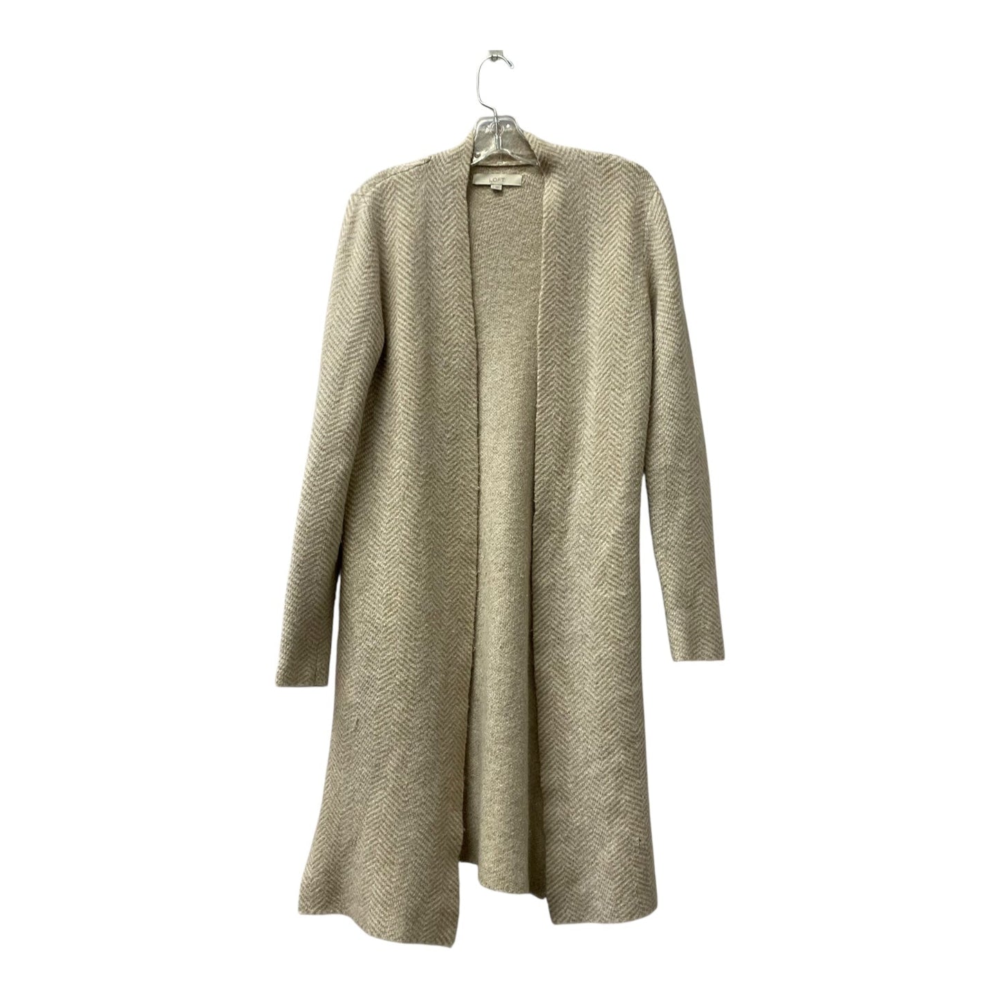 Sweater Cardigan By Loft In Cream, Size:S