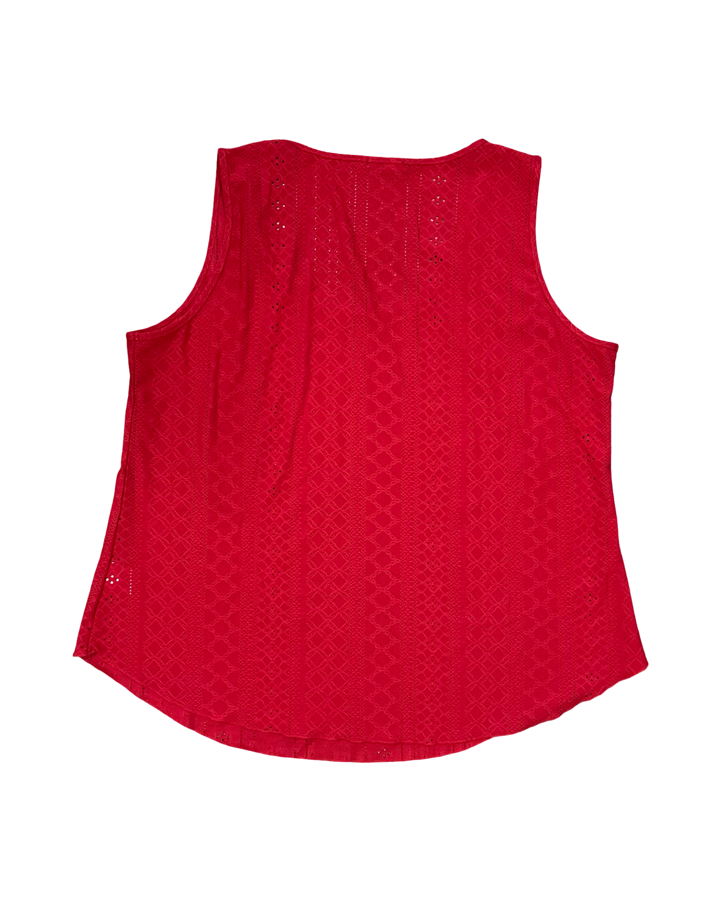 Top Sleeveless By Clothes Mentor In Red, Size:1X