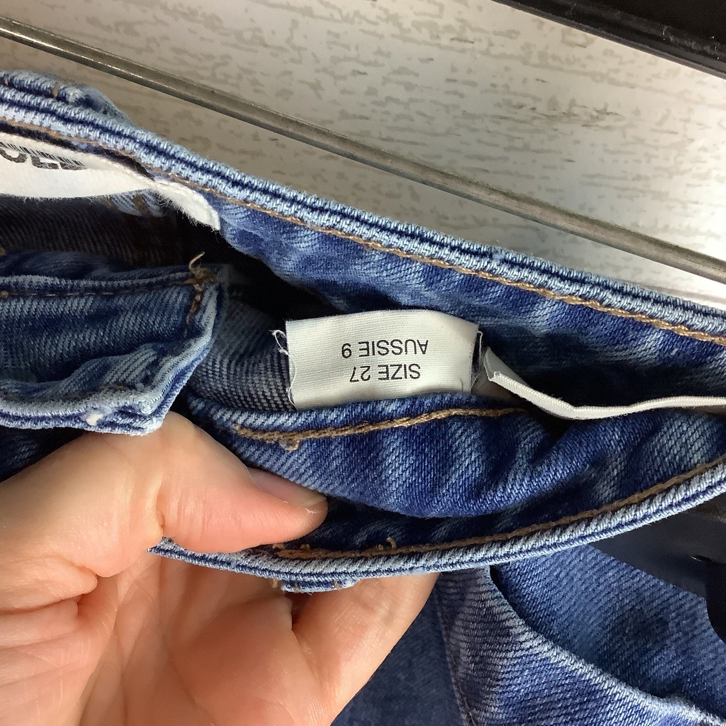 Jeans Wide Leg By Rollas In Blue Denim, Size: 4 (27)