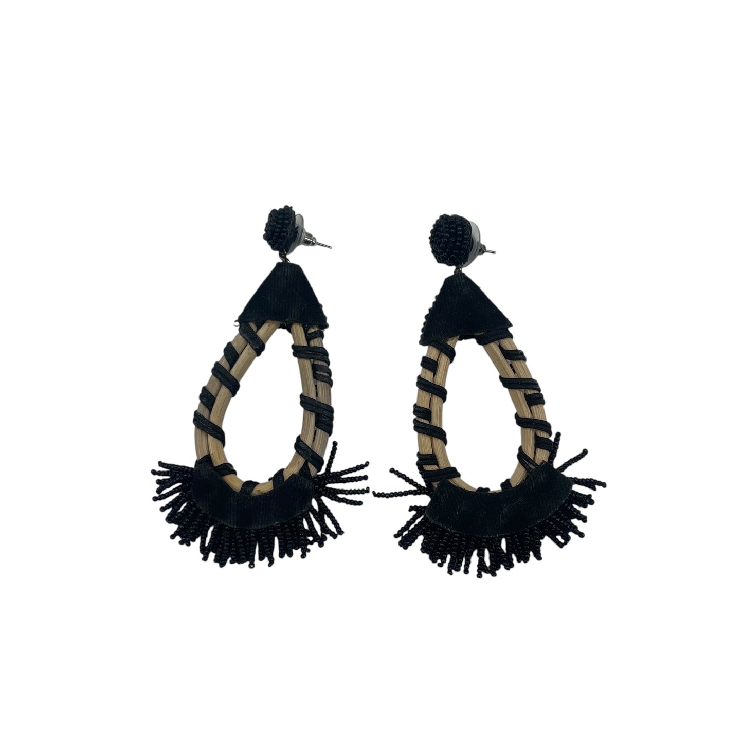 Earrings Dangle/Drop By Clothes Mentor In Black & Tan
