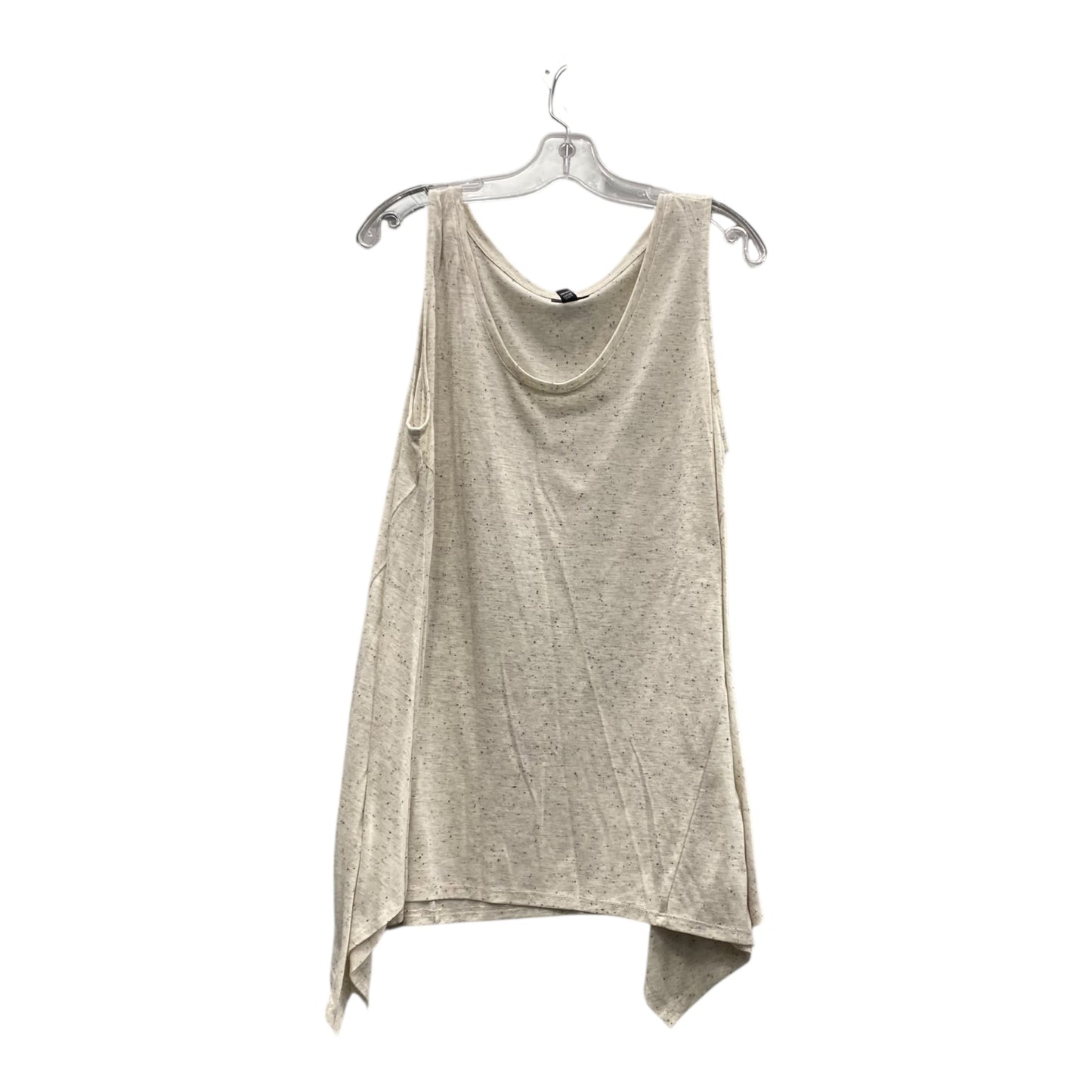 Top Sleeveless By Ana In Cream, Size:1X