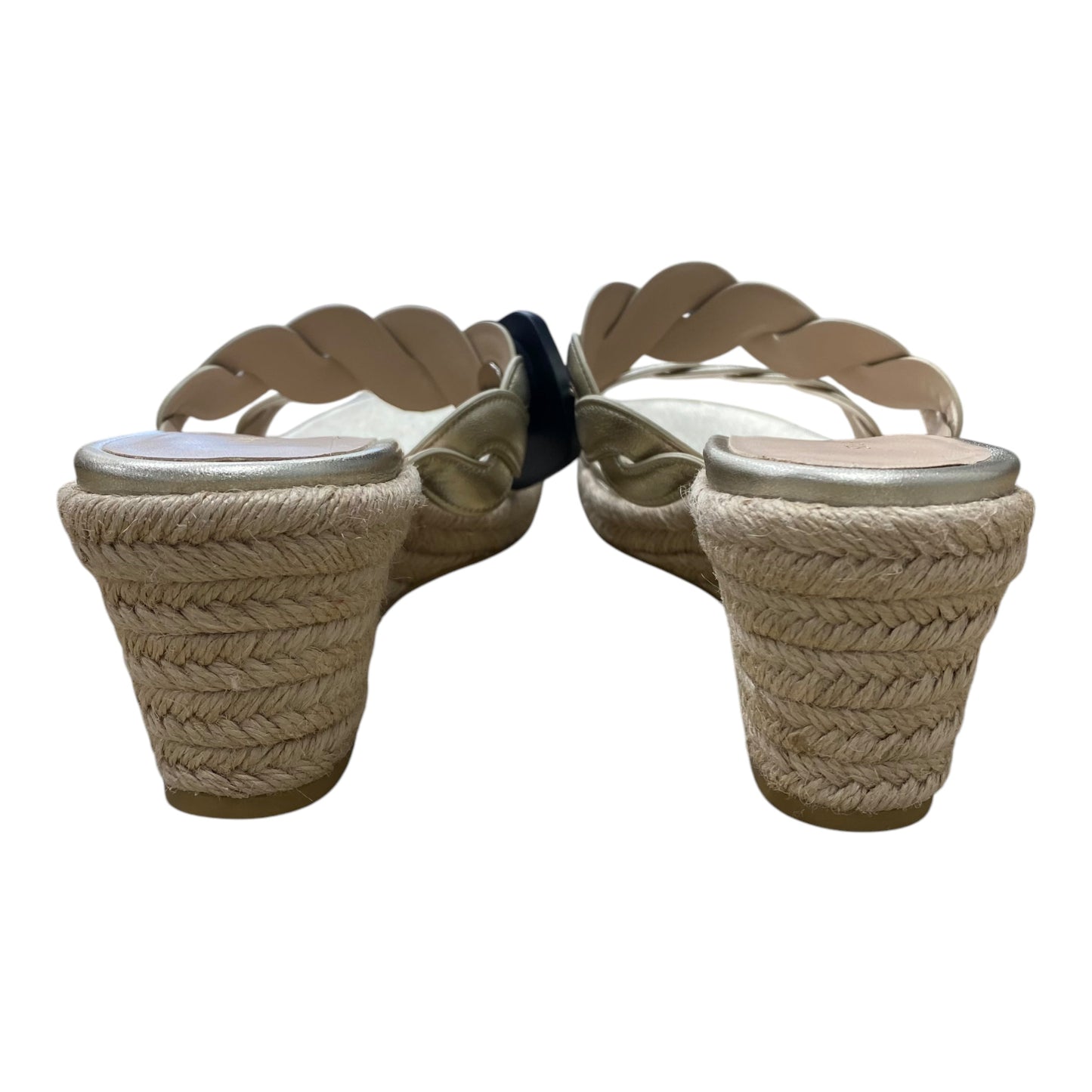 Sandals Heels Wedge By Stuart Weitzman In Gold, Size:8