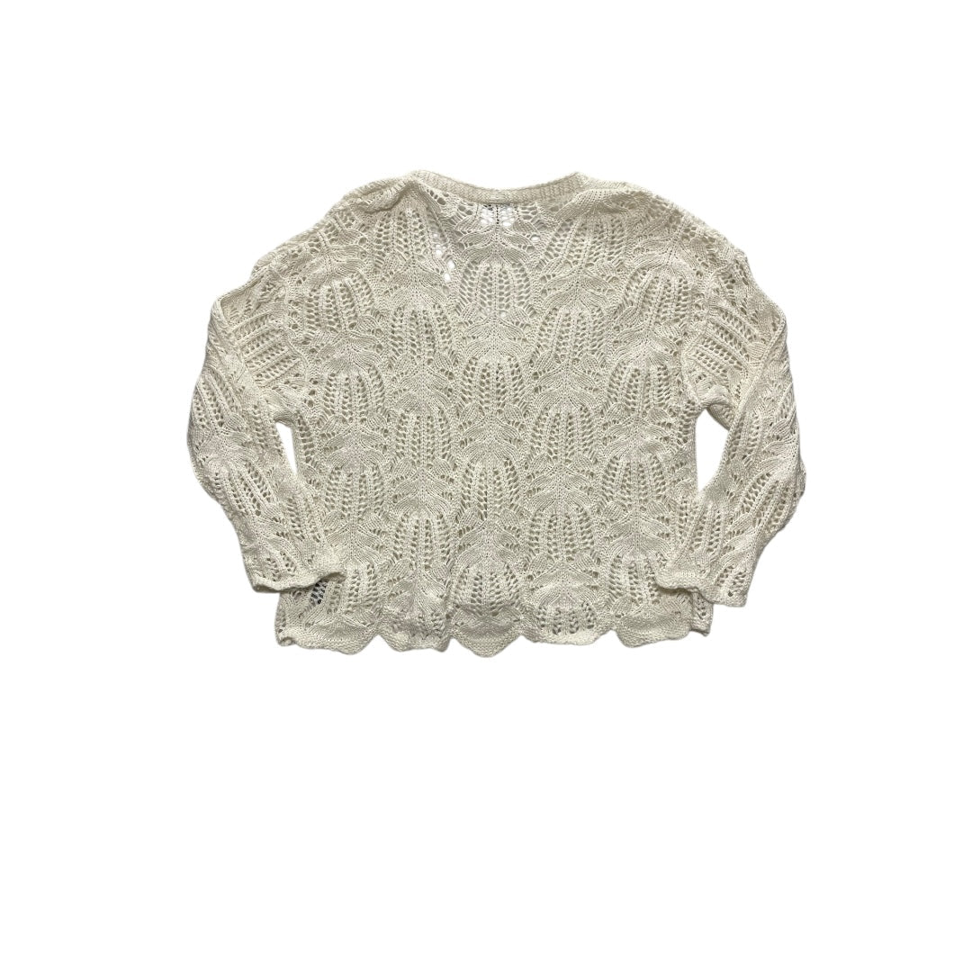 Sweater Cardigan Designer By Frye In Cream, Size:Xl