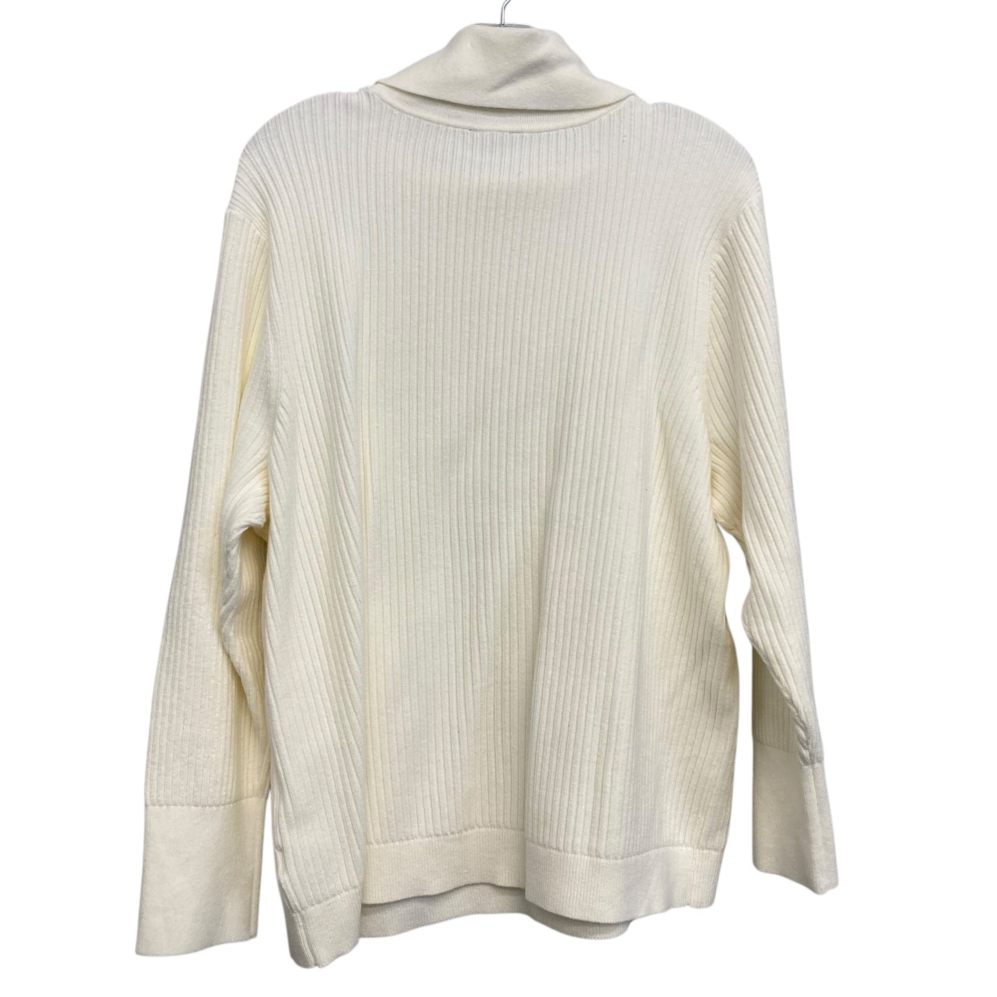 Sweater By Talbots In Ivory, Size:3X