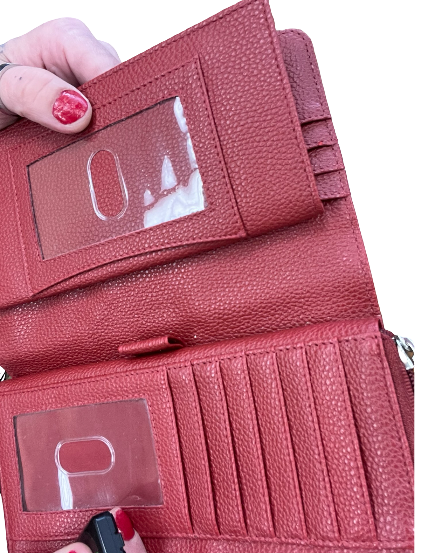 Wallet By Clothes Mentor In Red, Size:Medium