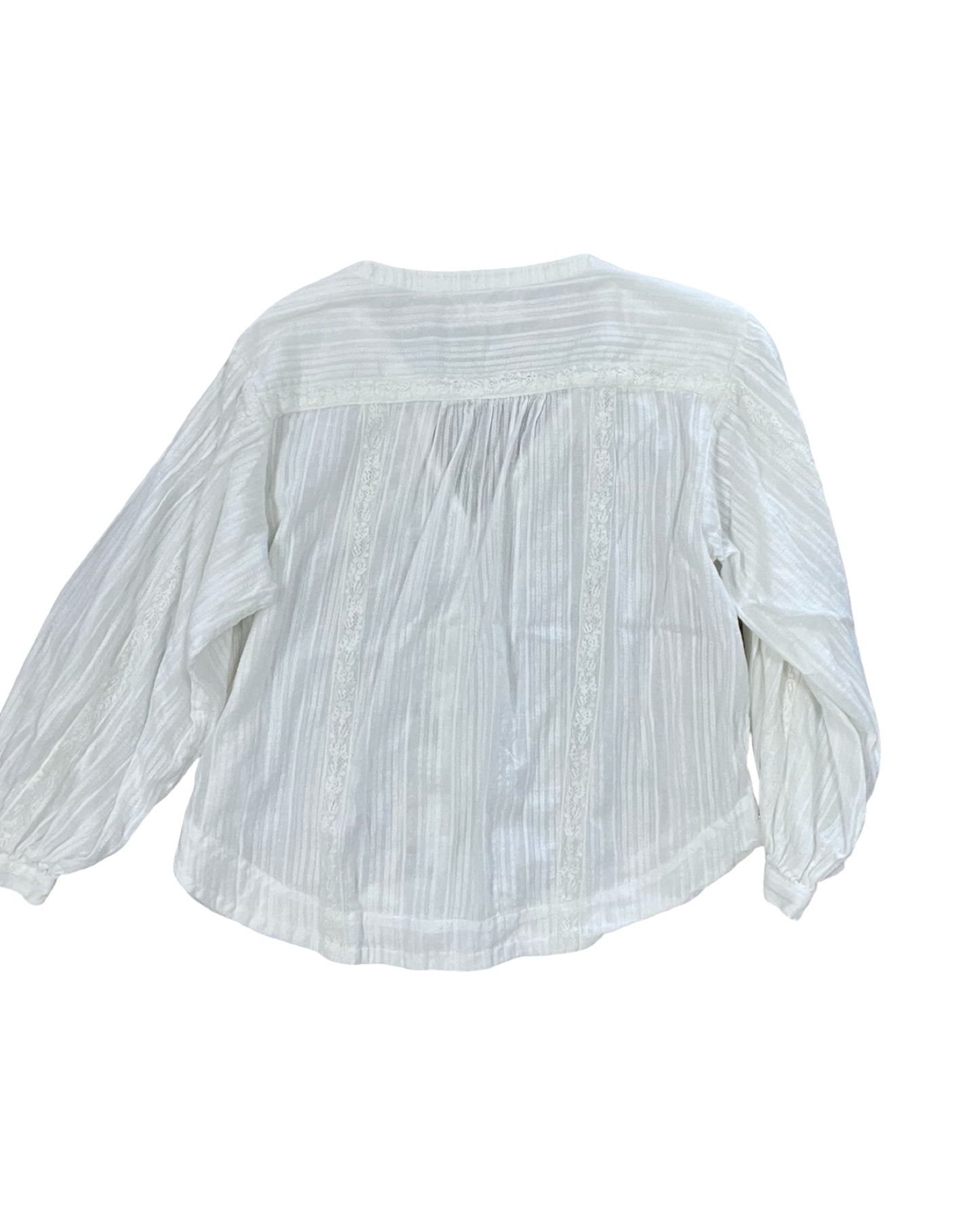 Blouse Ls By Lucky Brand In White, Size:S
