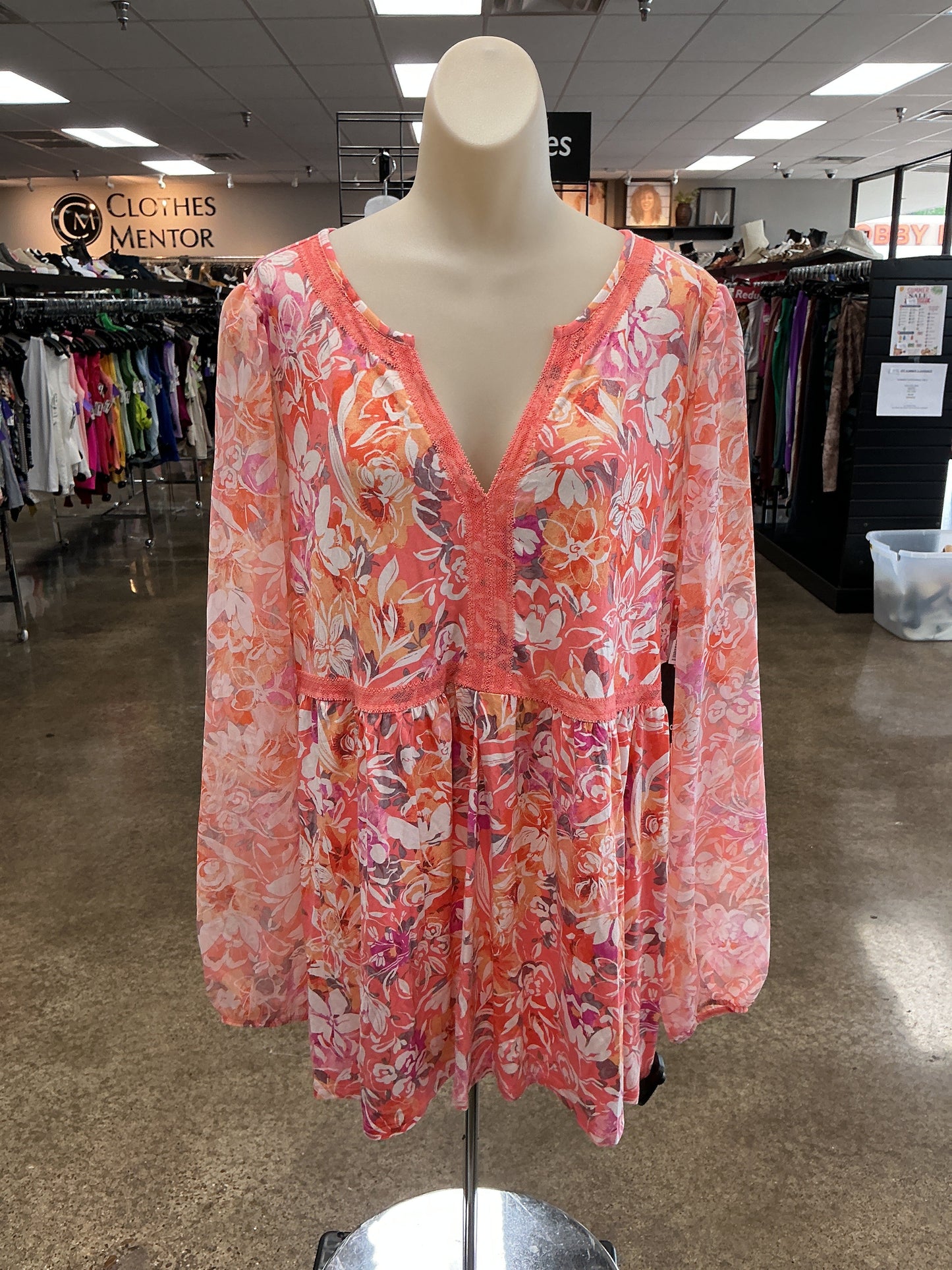 Top Ls By Torrid In Orange, Size:1X