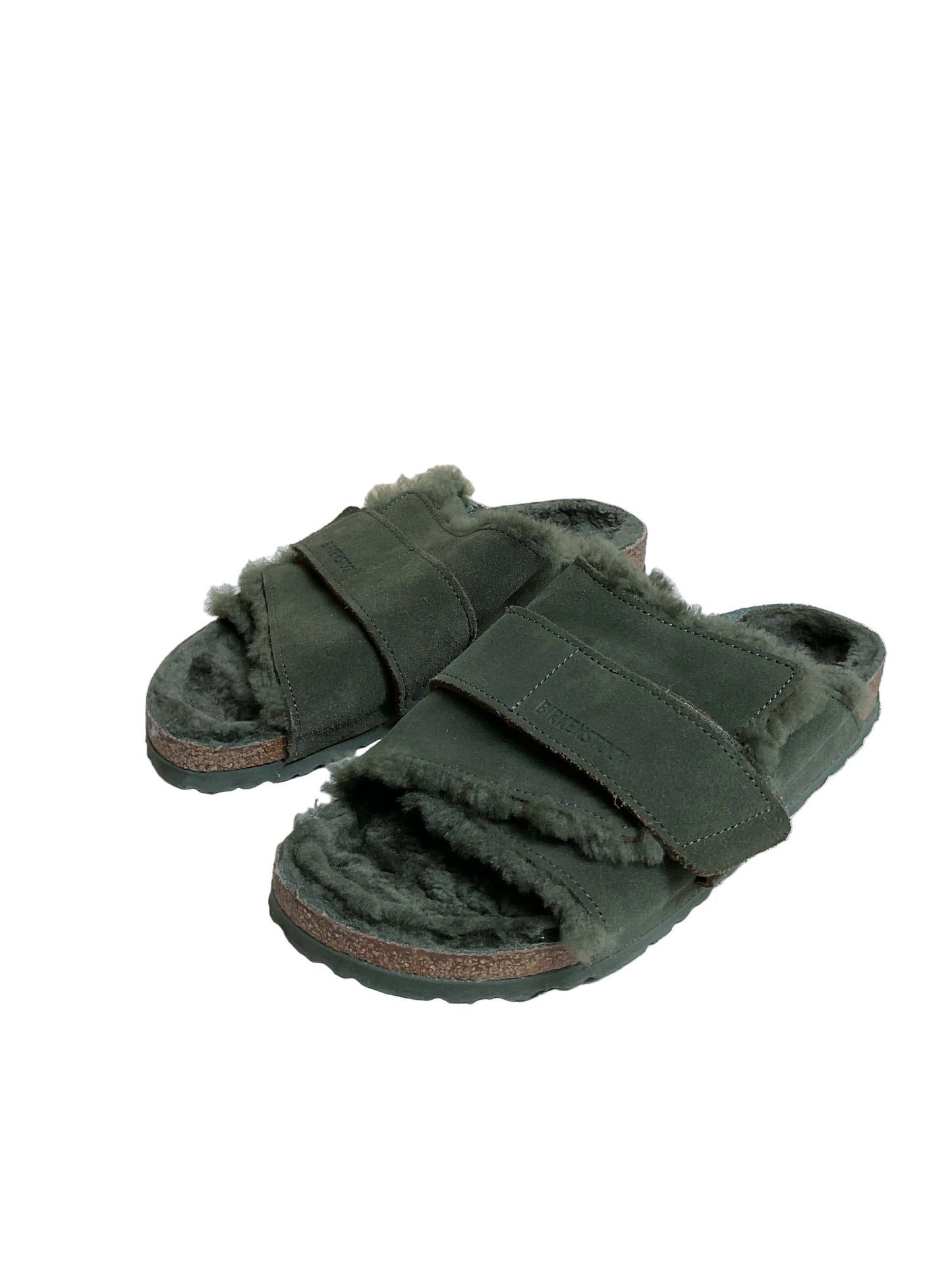 Sandals Flats By Birkenstock In Green, Size:9