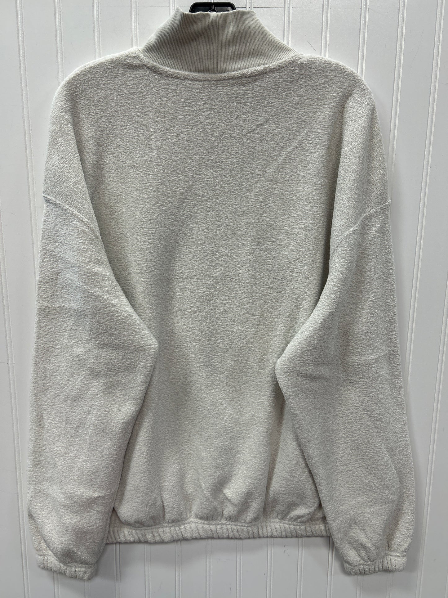 Athletic Sweatshirt Collar By Nike Apparel In Grey, Size:L