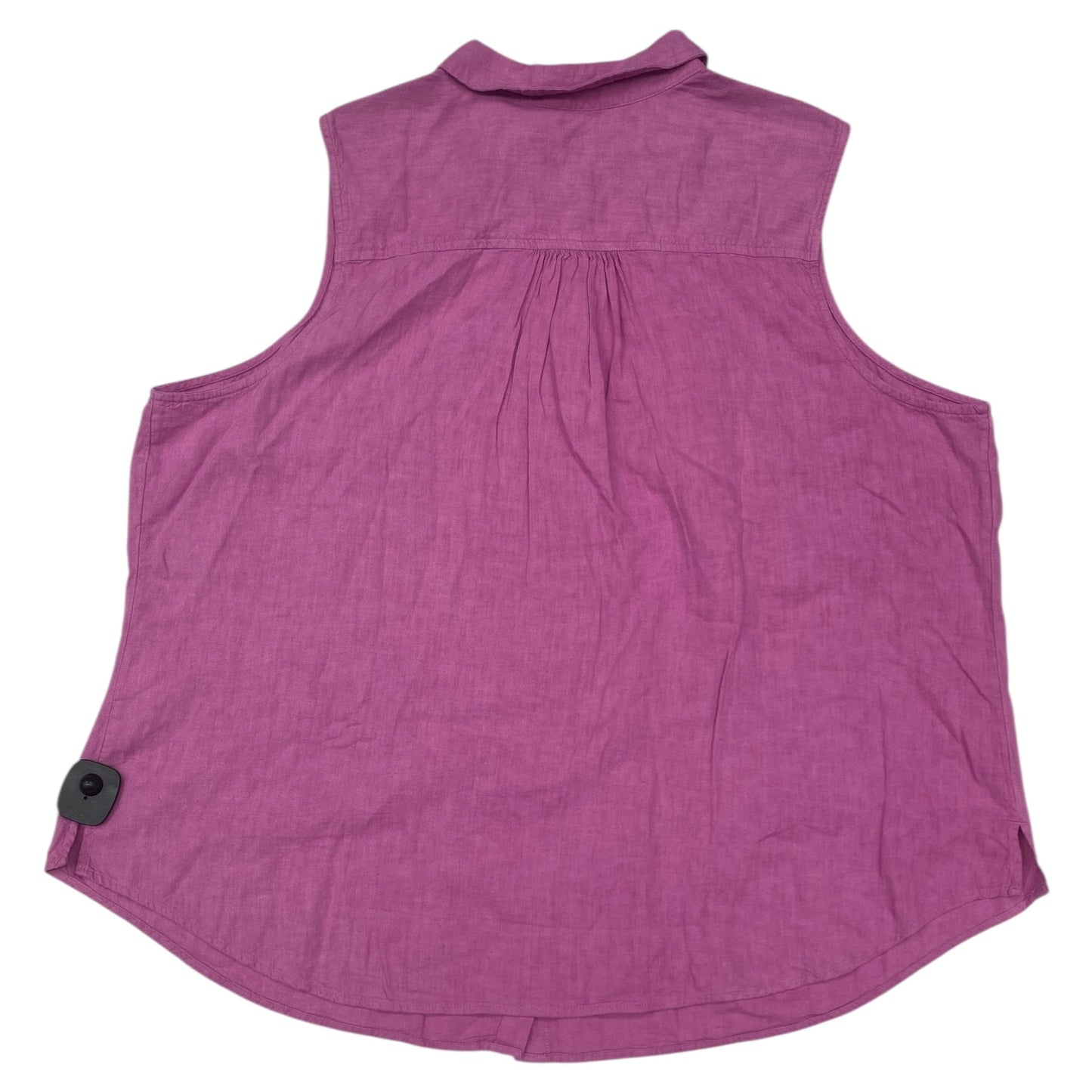 Top Sleeveless By Croft And Barrow In Pink, Size:3X