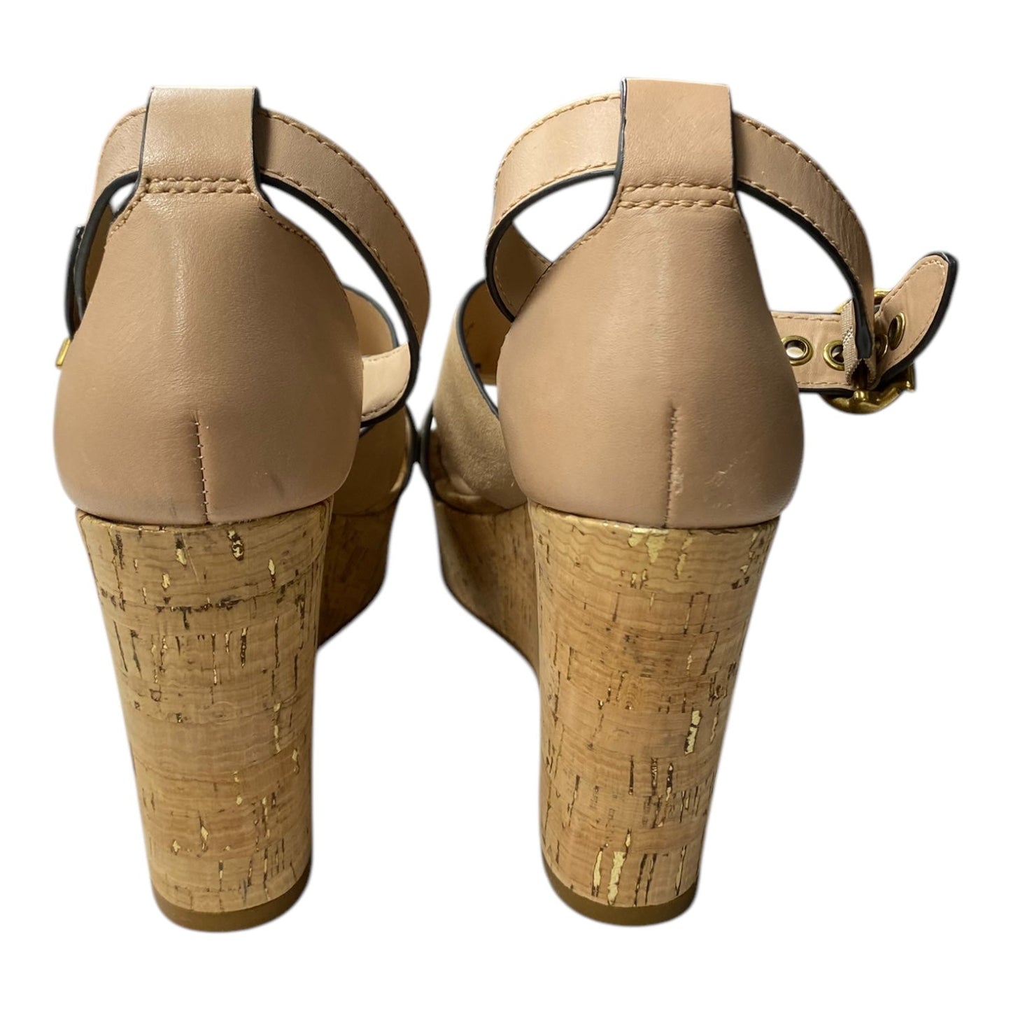 Sandals Designer By Coach In Brown, Size:6.5