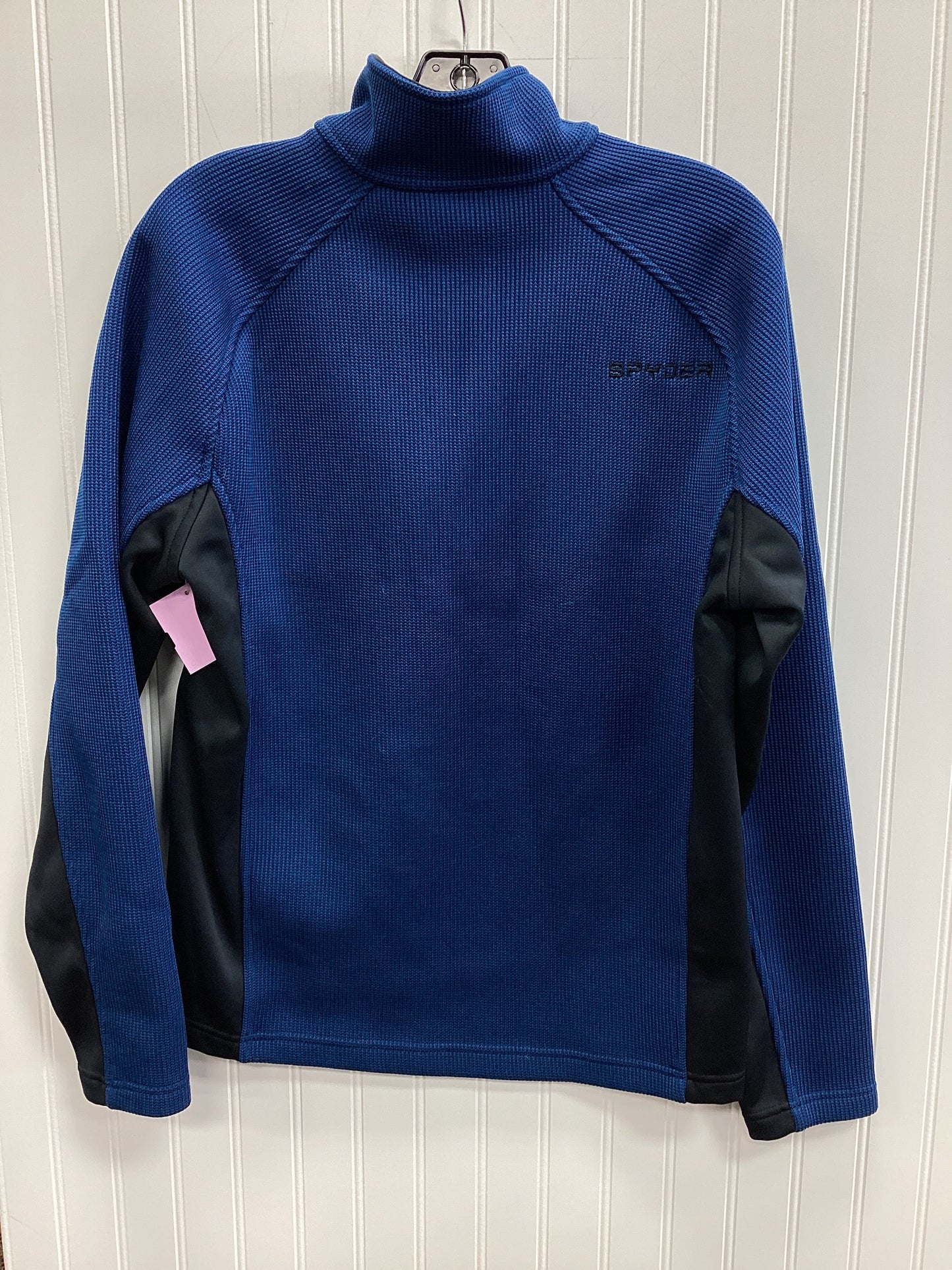 Athletic Top Ls Collar By Spyder In Blue, Size:M