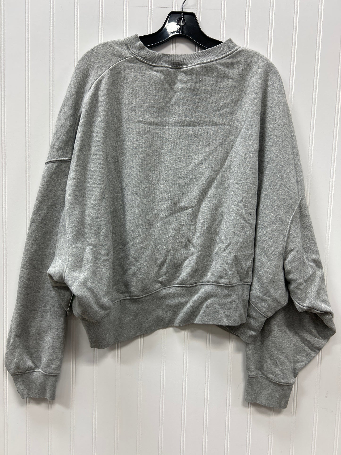 Athletic Top Ls Crewneck By Nike Apparel In Grey, Size:L