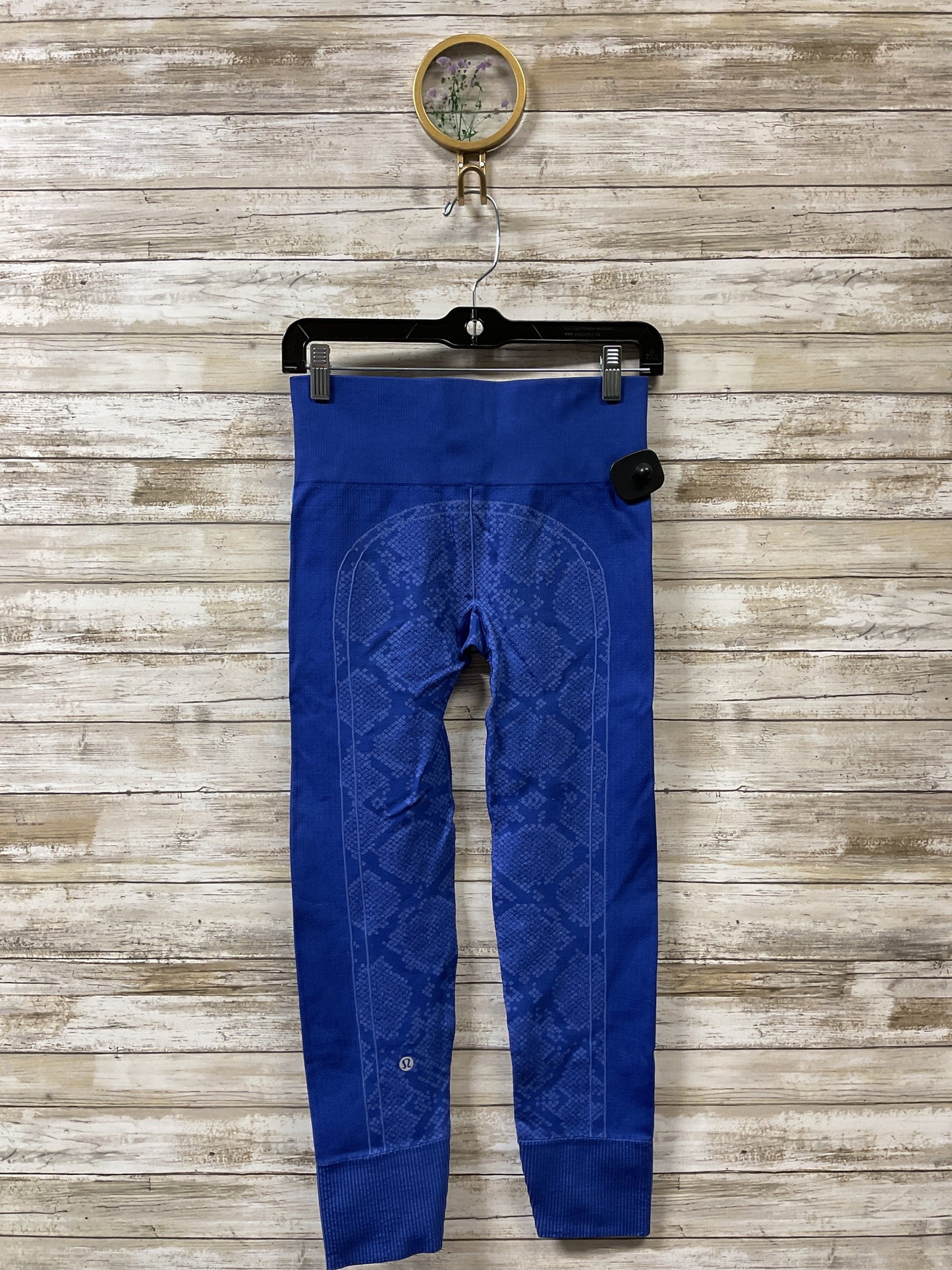 Athletic Leggings Capris By Lululemon In Blue, Size:M