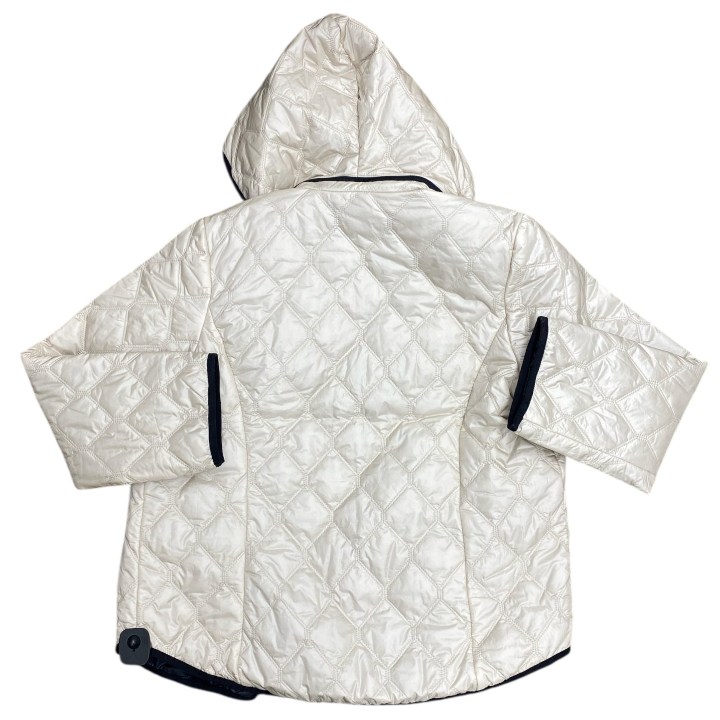 Coat Puffer & Quilted By Zenergy By Chicos In Tan, Size:Xl