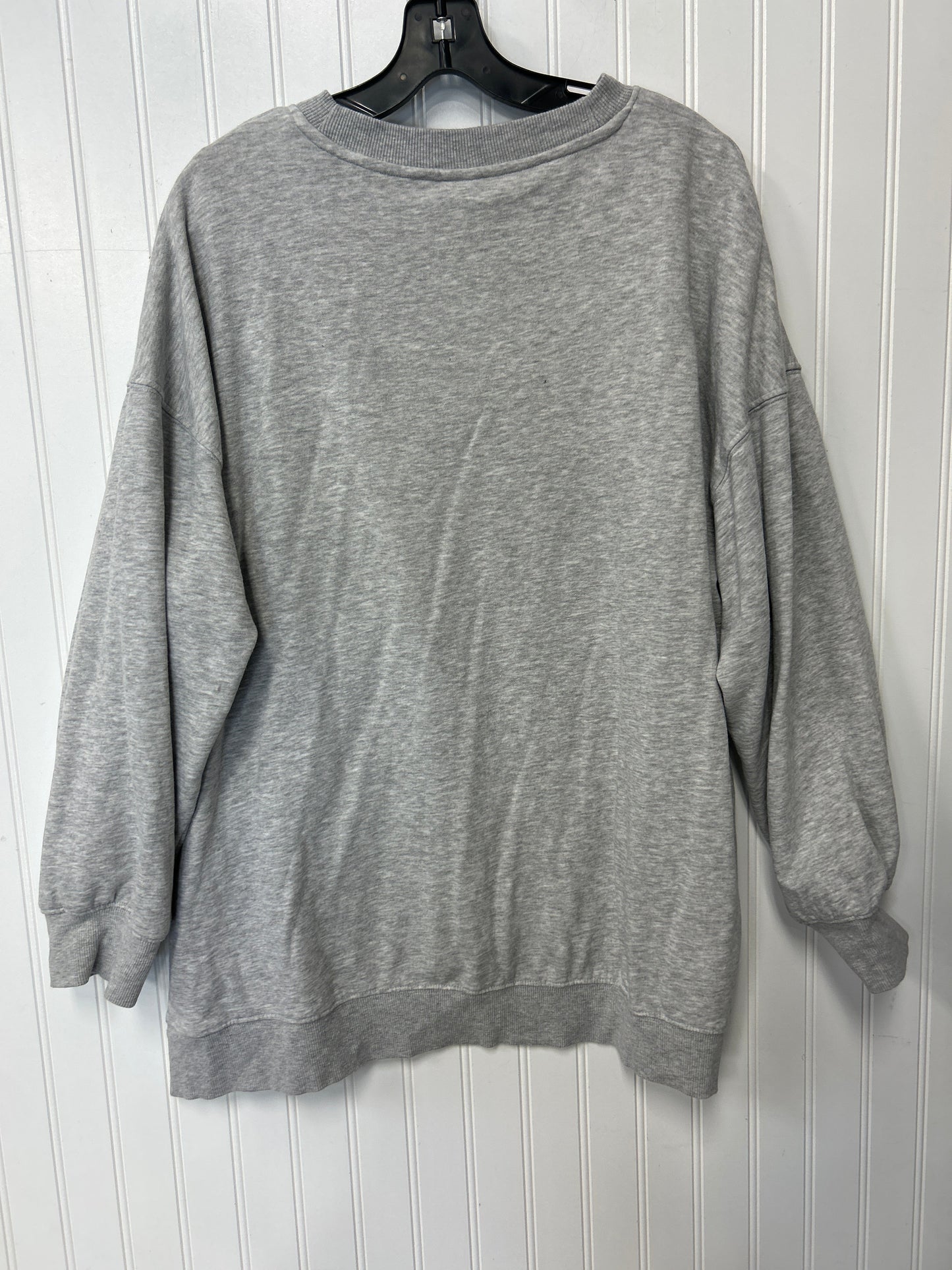 Sweatshirt Crewneck By H&M In Grey, Size:L
