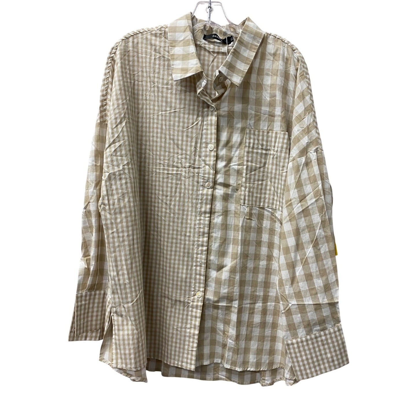 Top Ls By Zesica In Beige, Size:Xl