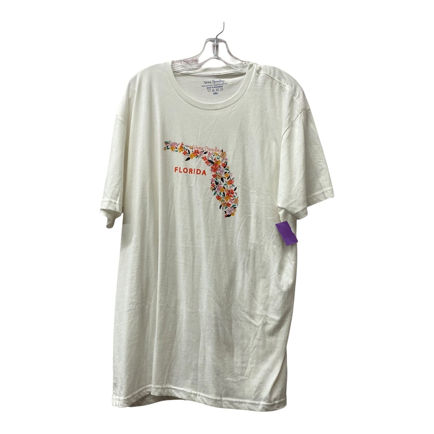 Top Ss By Vera Bradley In White, Size:2X