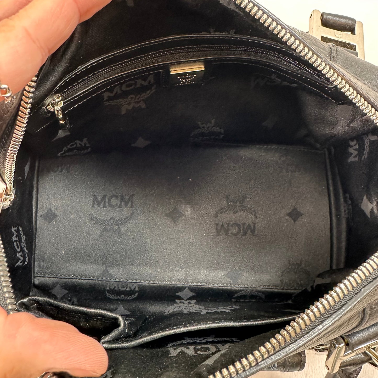 Handbag Luxury Designer By Mcm, Size: Small