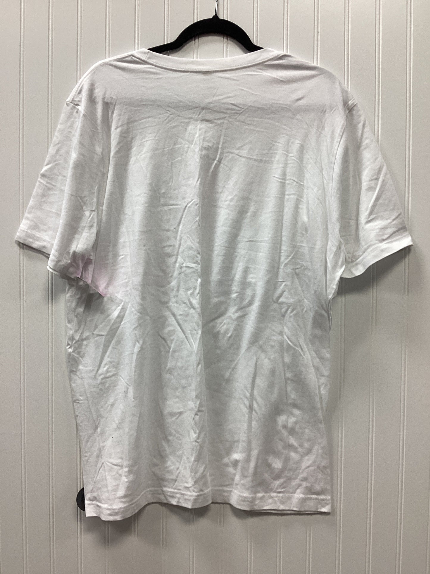Top Ss By Bella + Canvas In White, Size:Xl
