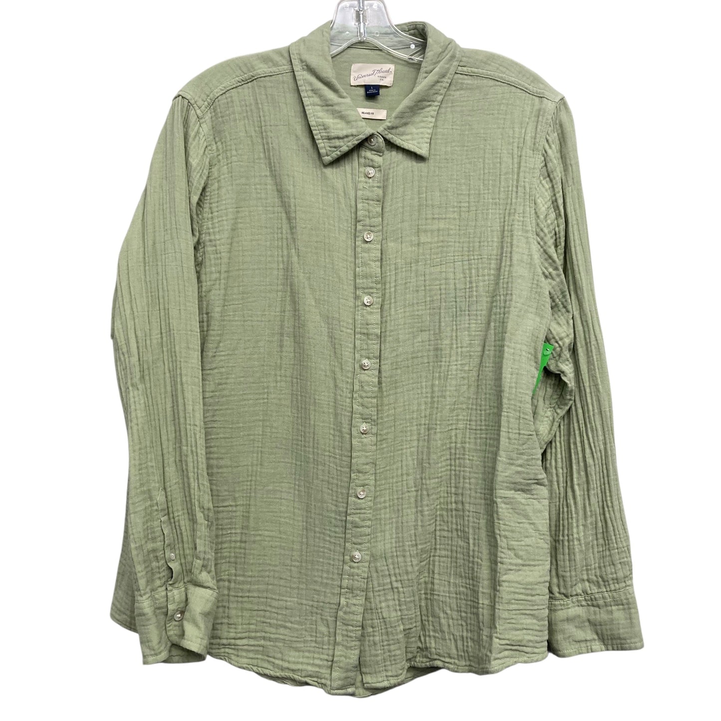 Top Ls By Universal Thread In Green, Size:L