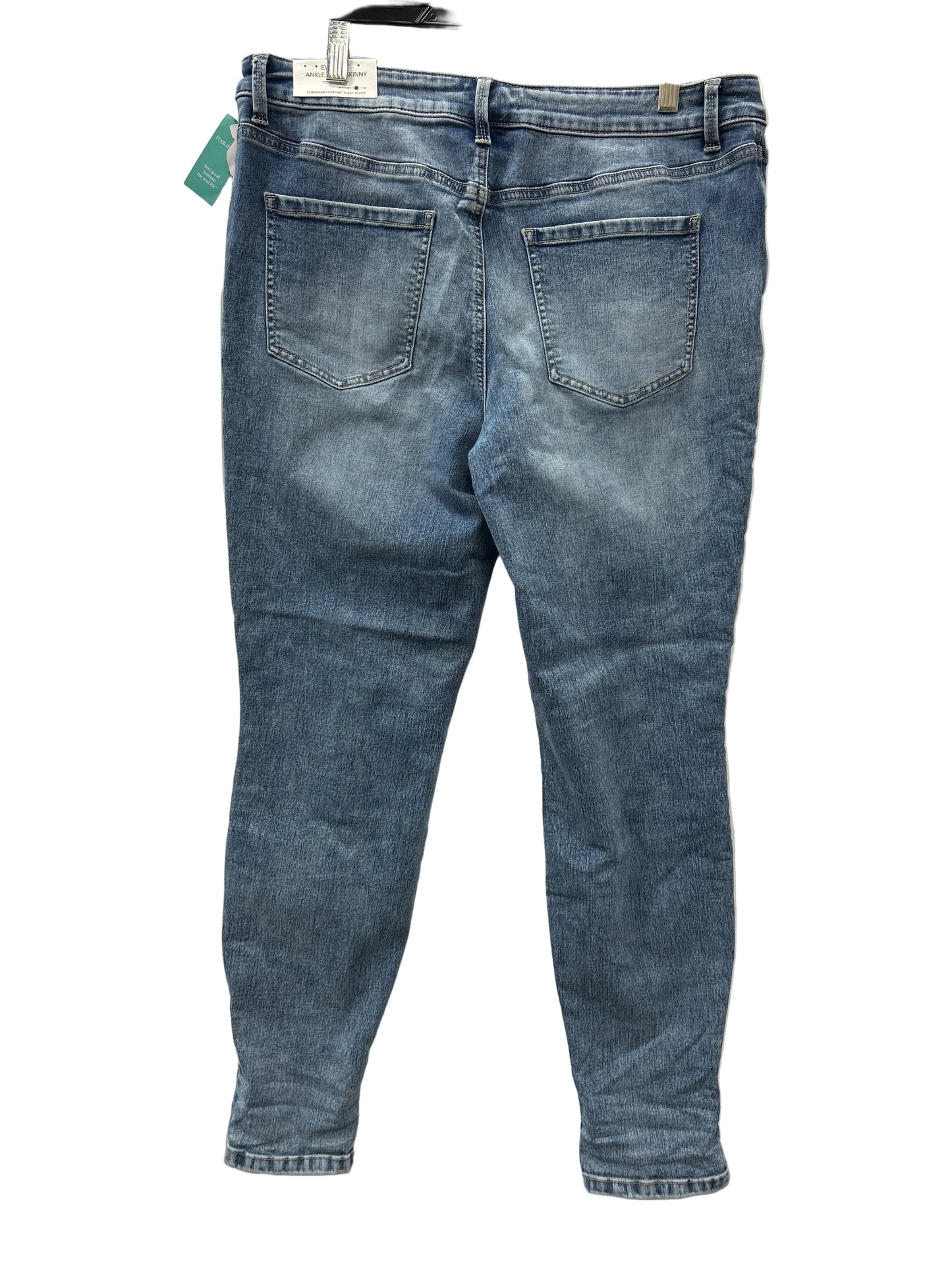 Jeans Skinny By Maurices In Blue Denim, Size:16