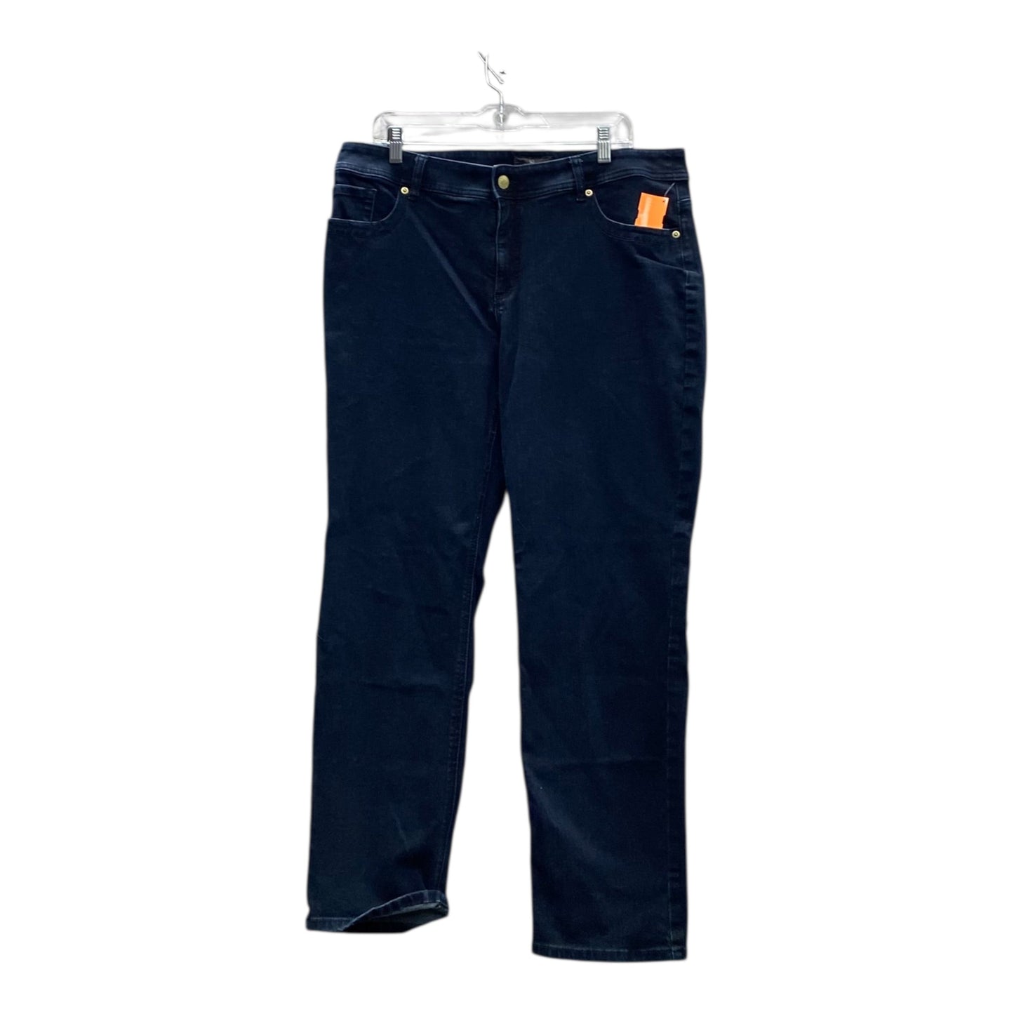 Jeans Straight By Chicos In Blue Denim, Size:14