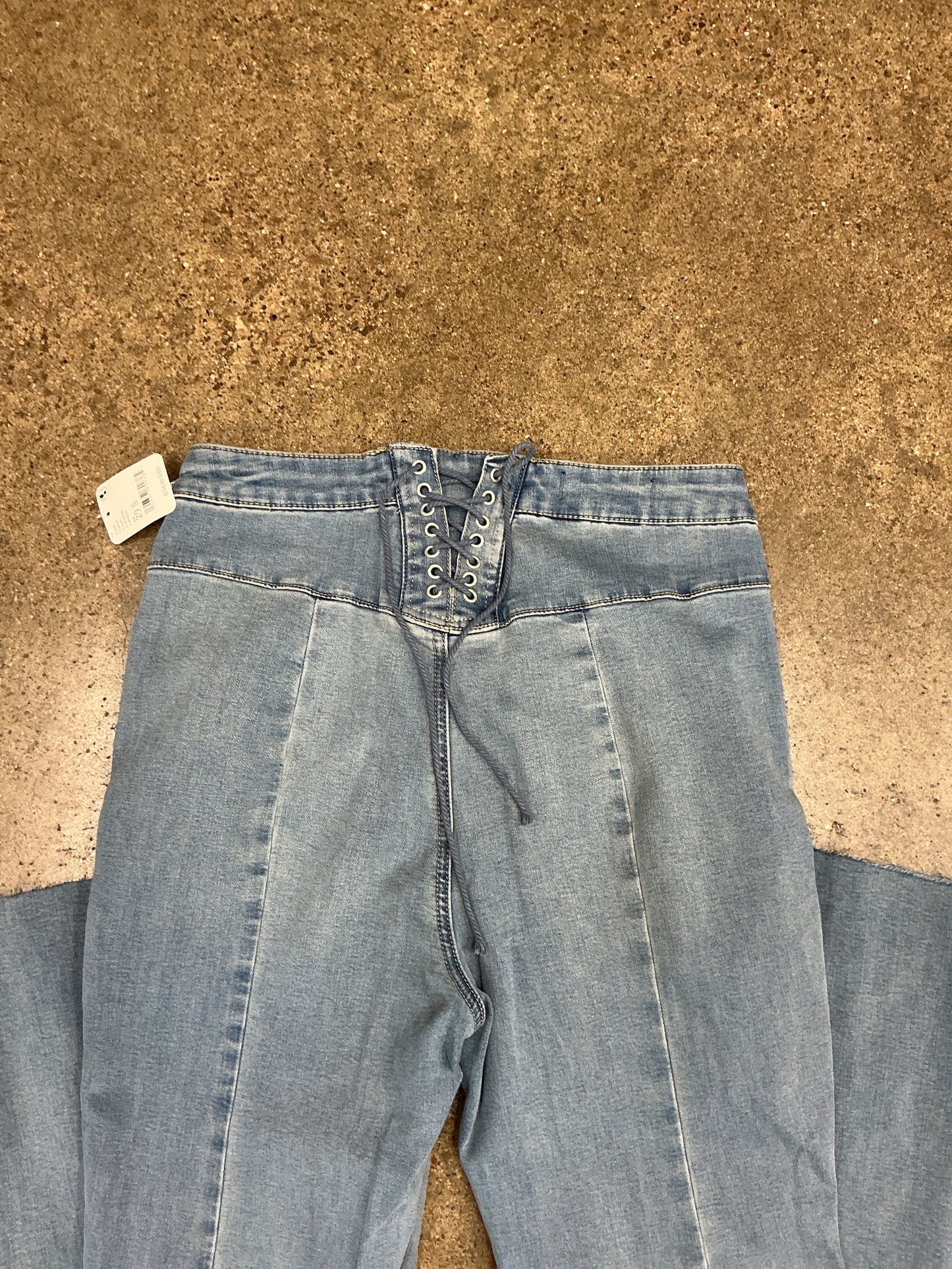 Jeans Flared By We The Free In Blue Denim, Size:8