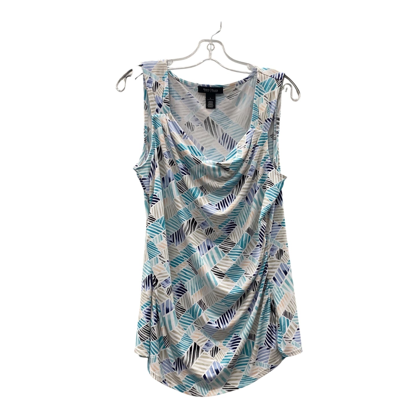Top Sleeveless By White House Black Market In Aqua, Size:L