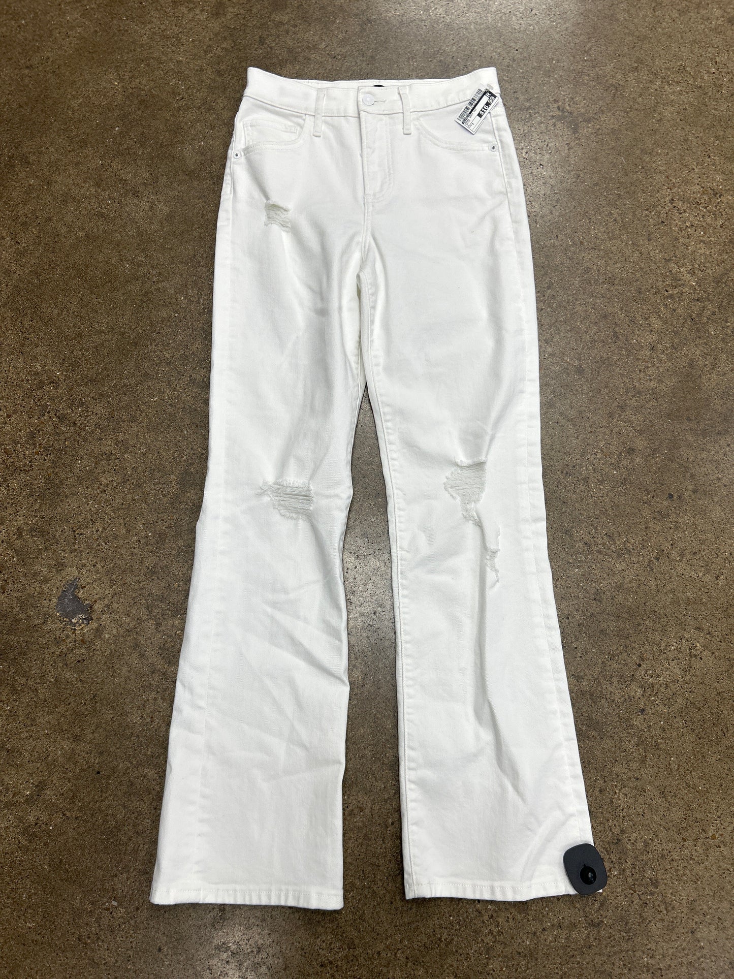 Jeans Boot Cut By Express In White, Size:2