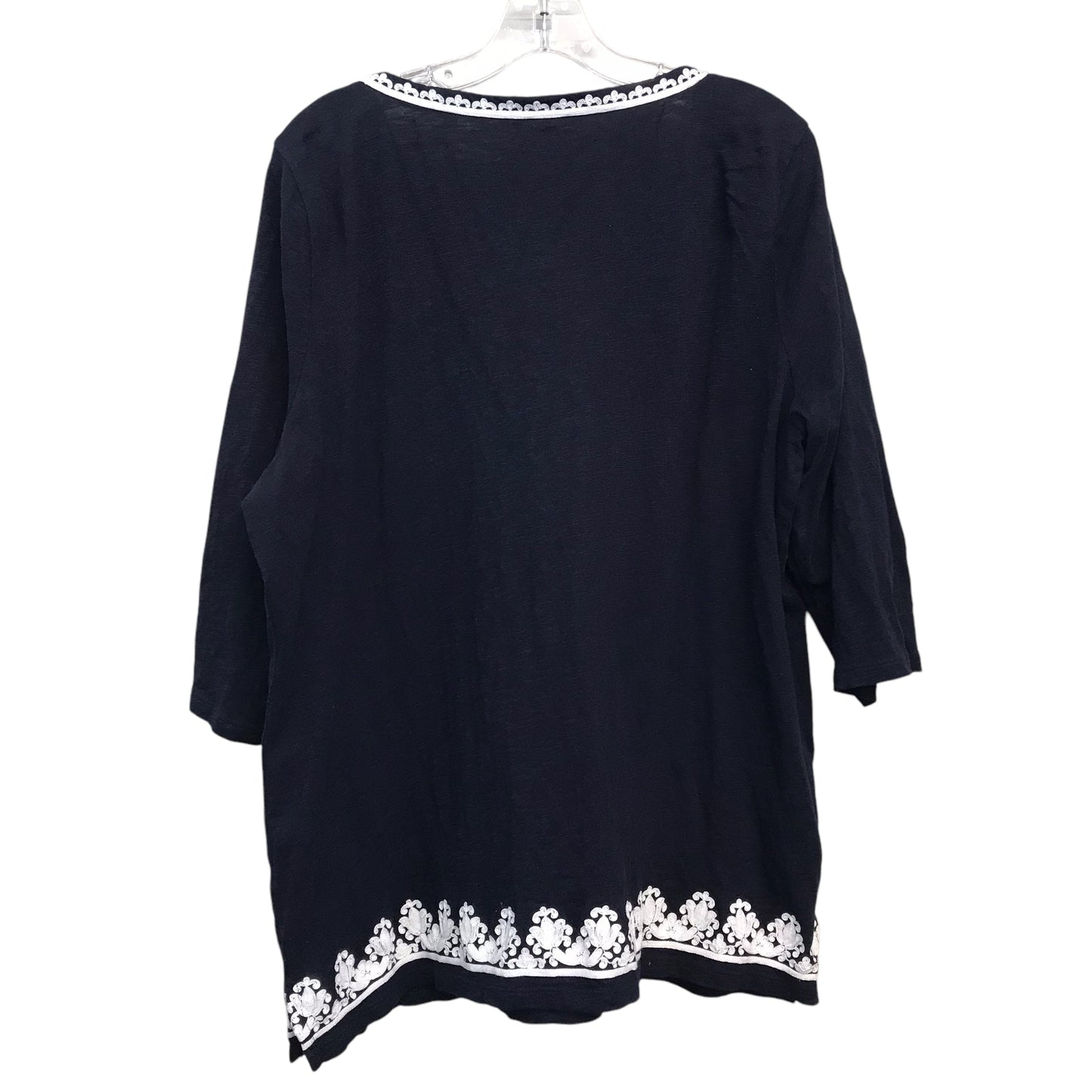 Top Ls By Talbots In Navy, Size:2X