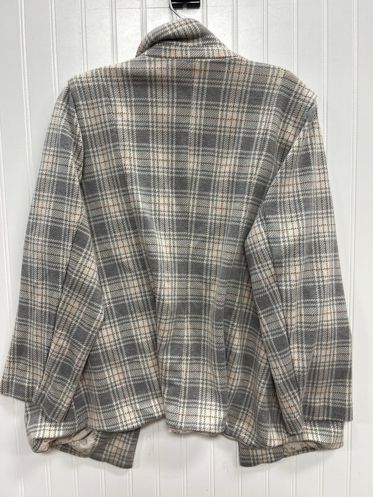 Blazer By Skies Are Blue In Grey, Size:1X