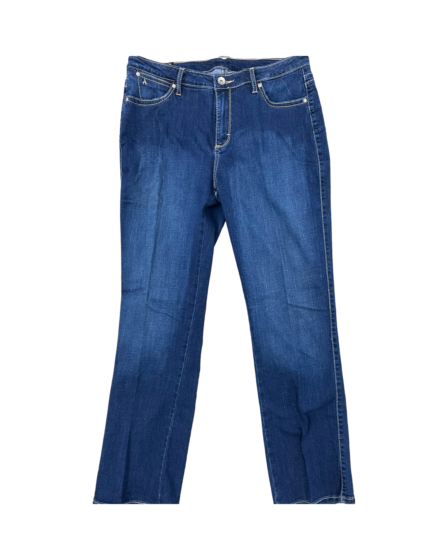 Jeans Boot Cut By Wrangler In Blue Denim, Size:14