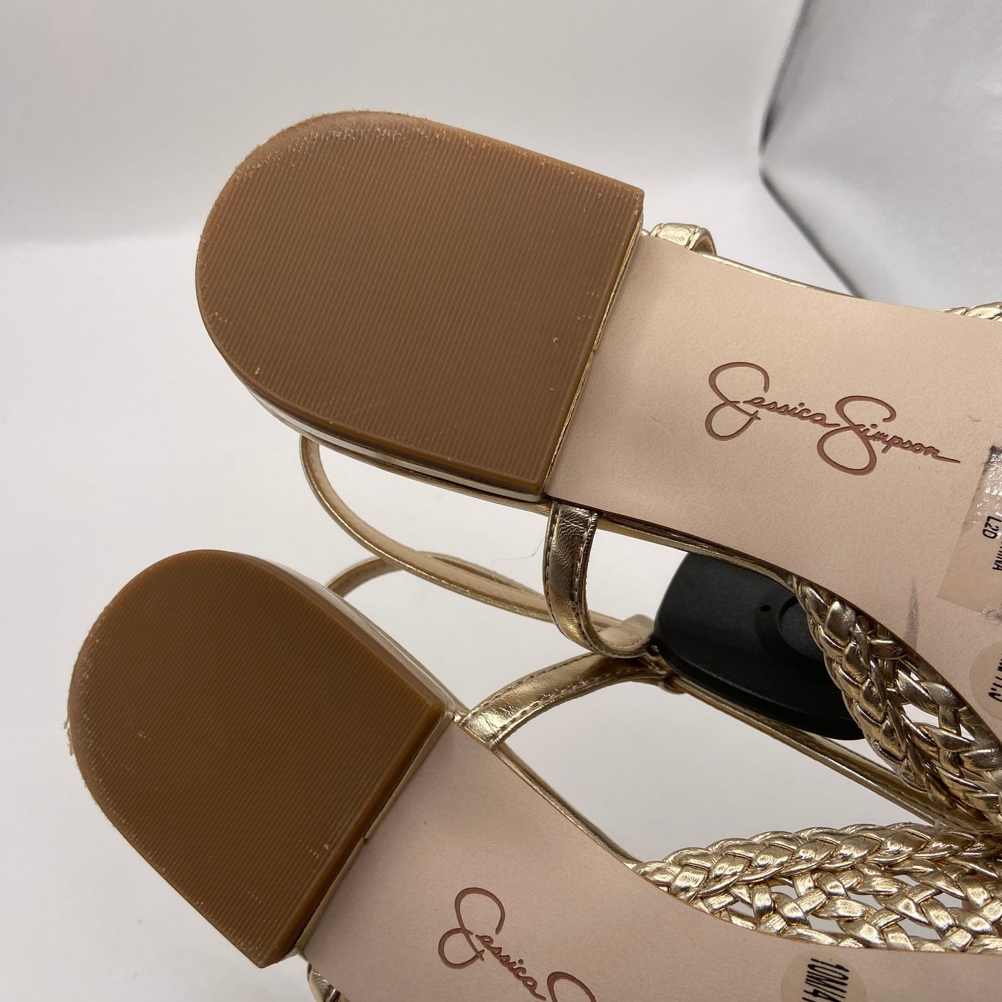 Shoes Flats By Jessica Simpson In Gold, Size: 10