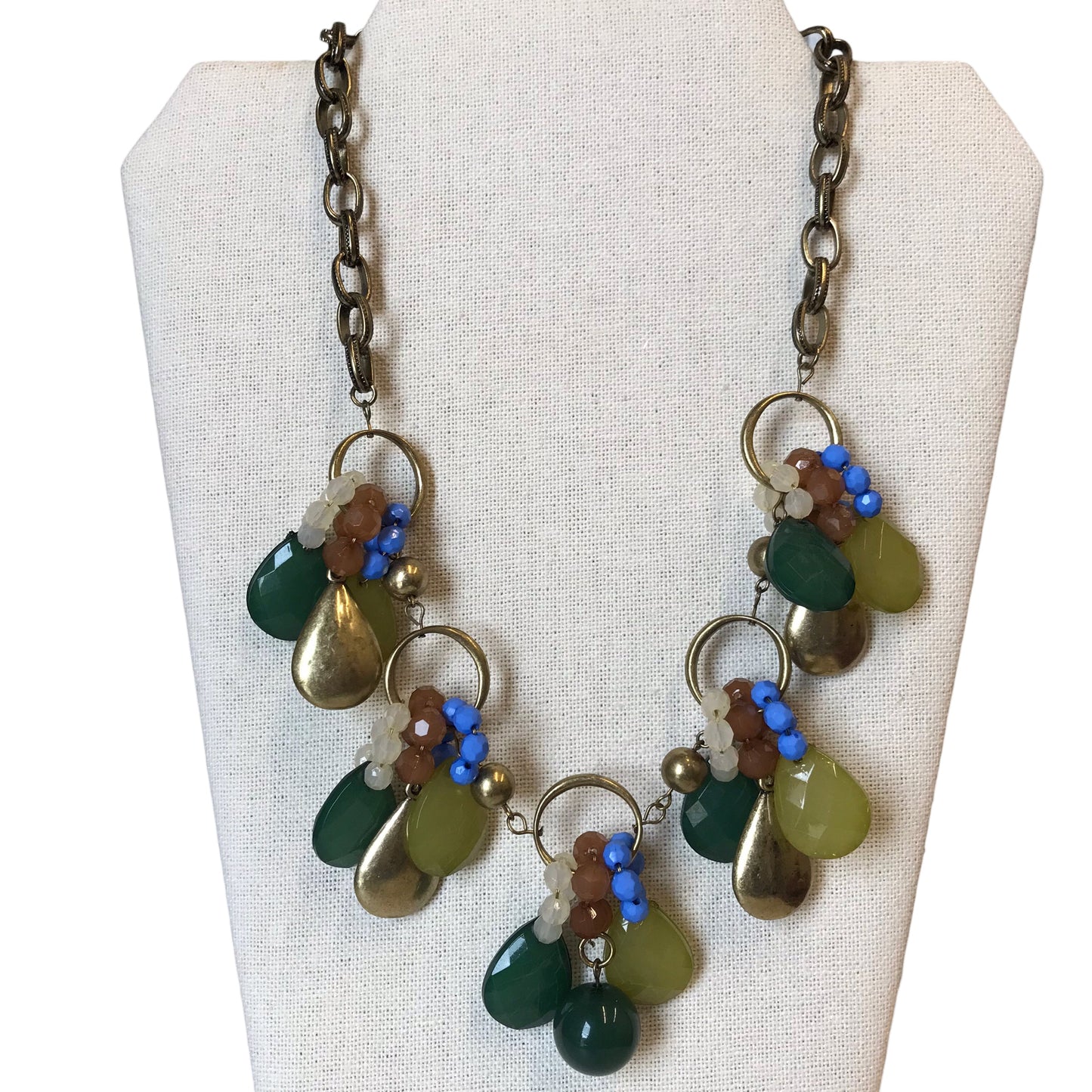 Necklace Statement In Green