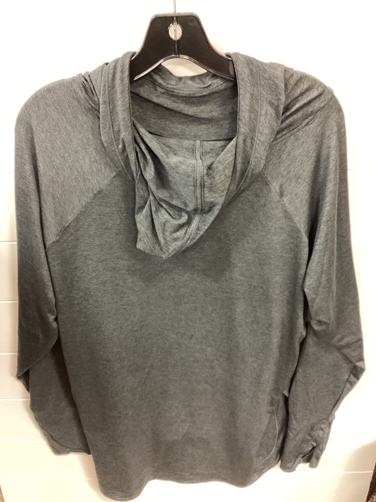 Athletic Top Ls Hoodie By Athleta In Grey, Size:1X