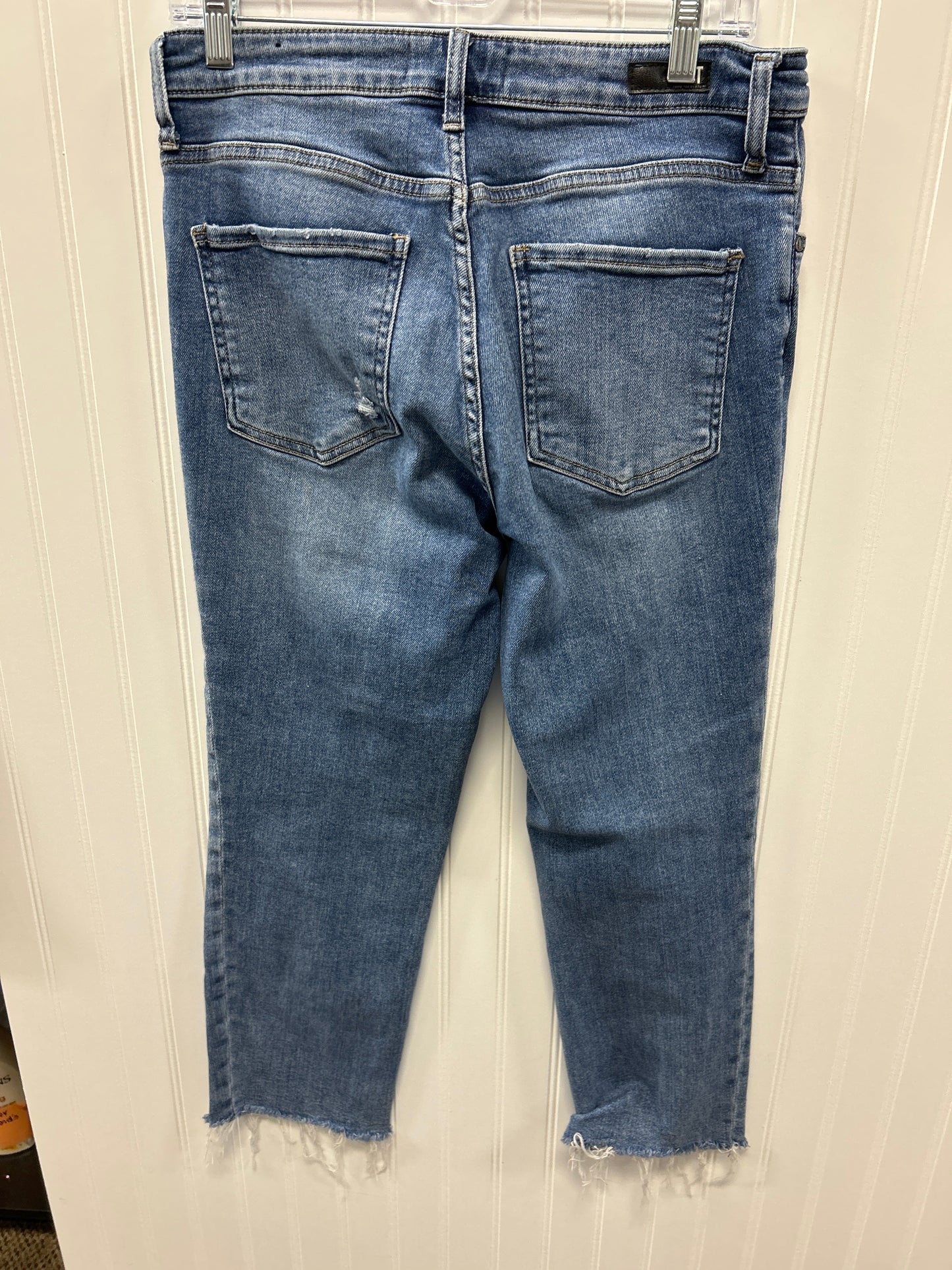 Jeans Straight By Kut In Blue Denim, Size:6