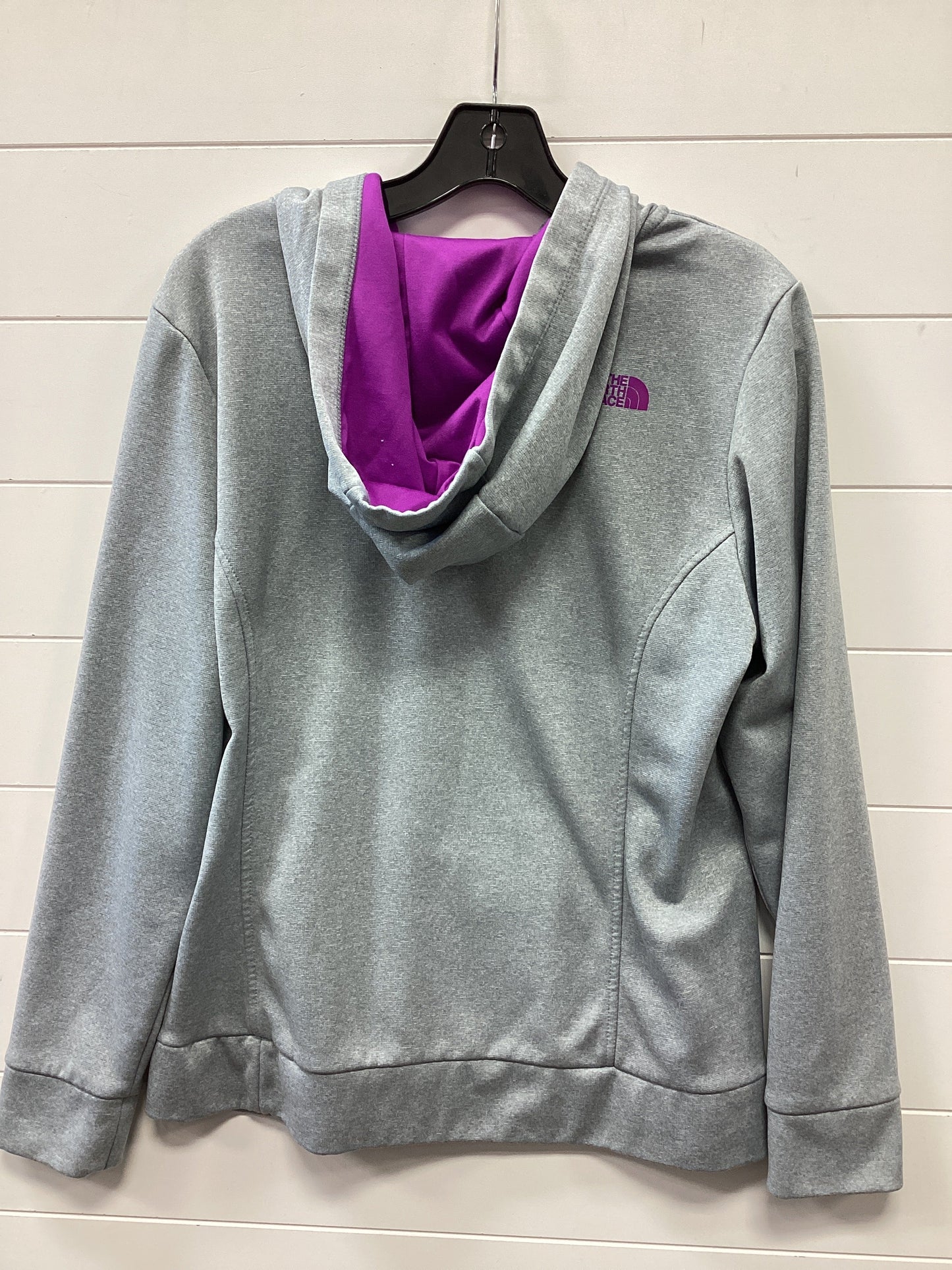Athletic Sweatshirt Hoodie By The North Face In Grey, Size:L