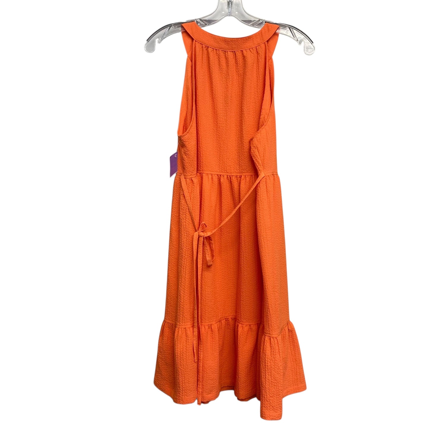 Dress Casual Short By Calvin Klein In Orange, Size:M