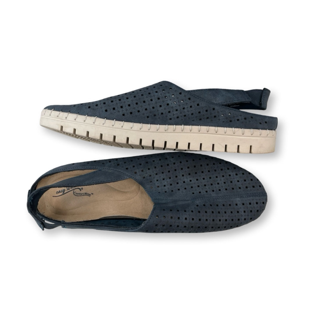 Shoes Flats By Easy Street In Blue, Size:8